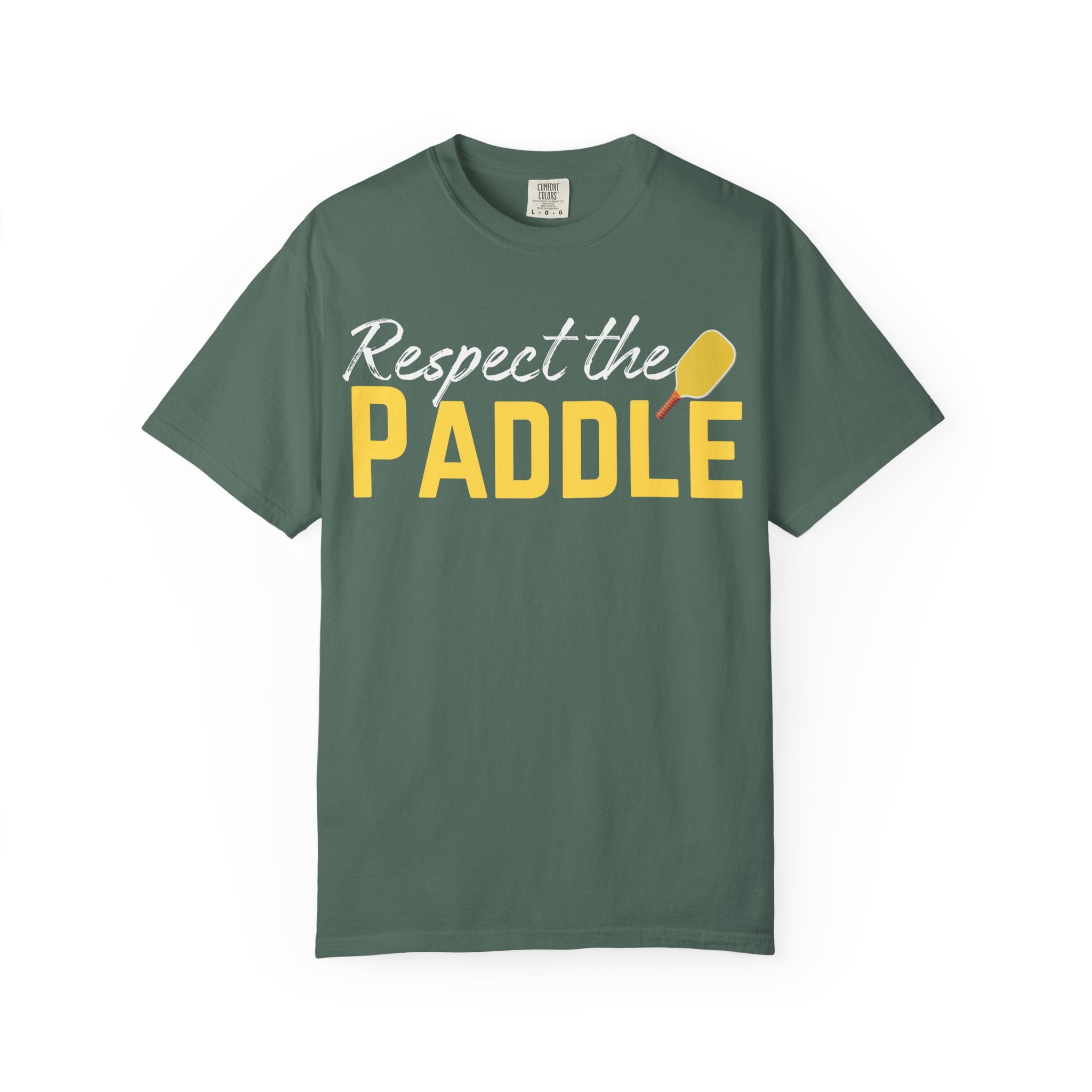 Respect the Paddle T-Shirt — Pickleball paddle