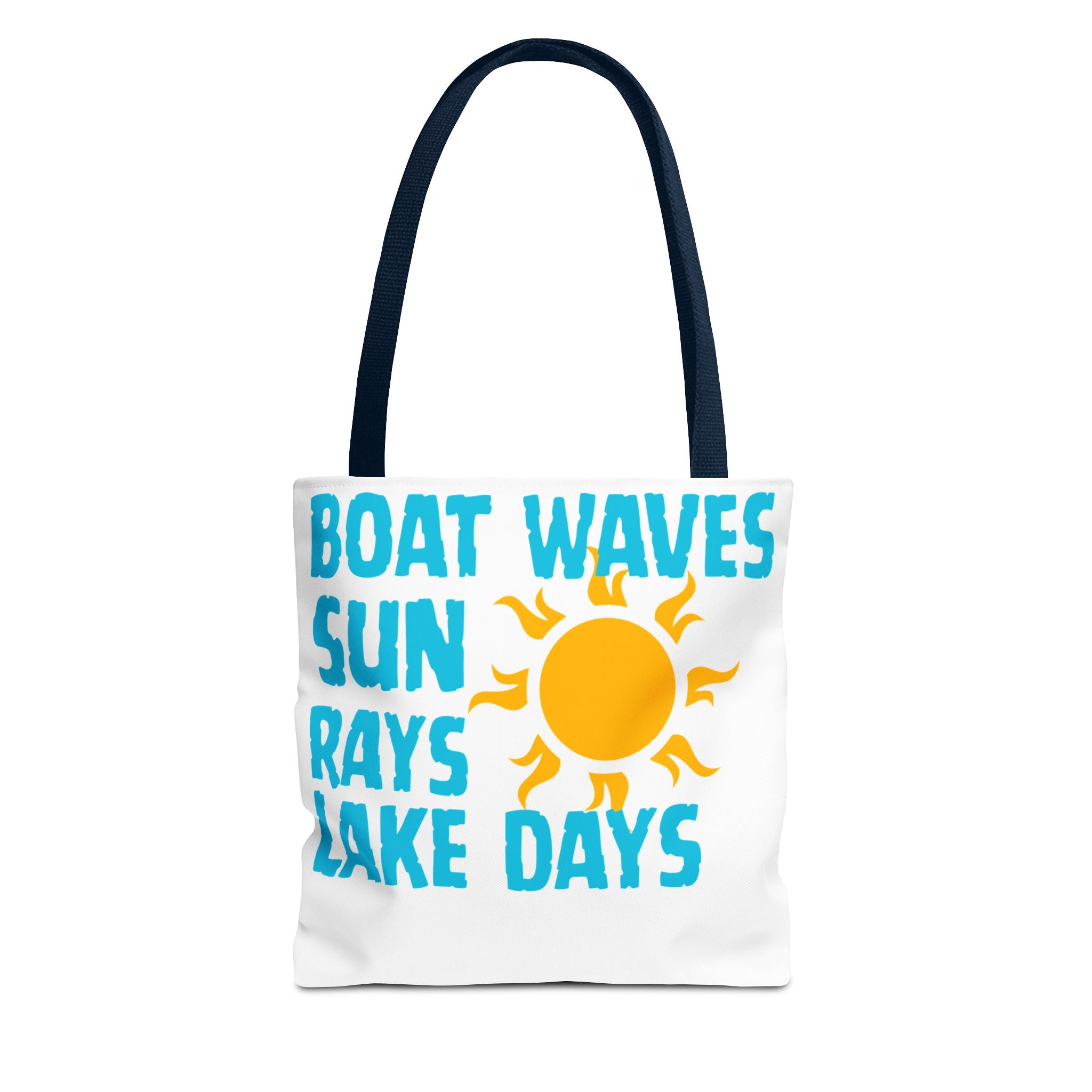 Lake Days Tote Bag — "Boat Waves Sun Rays" Summer Beach Tote