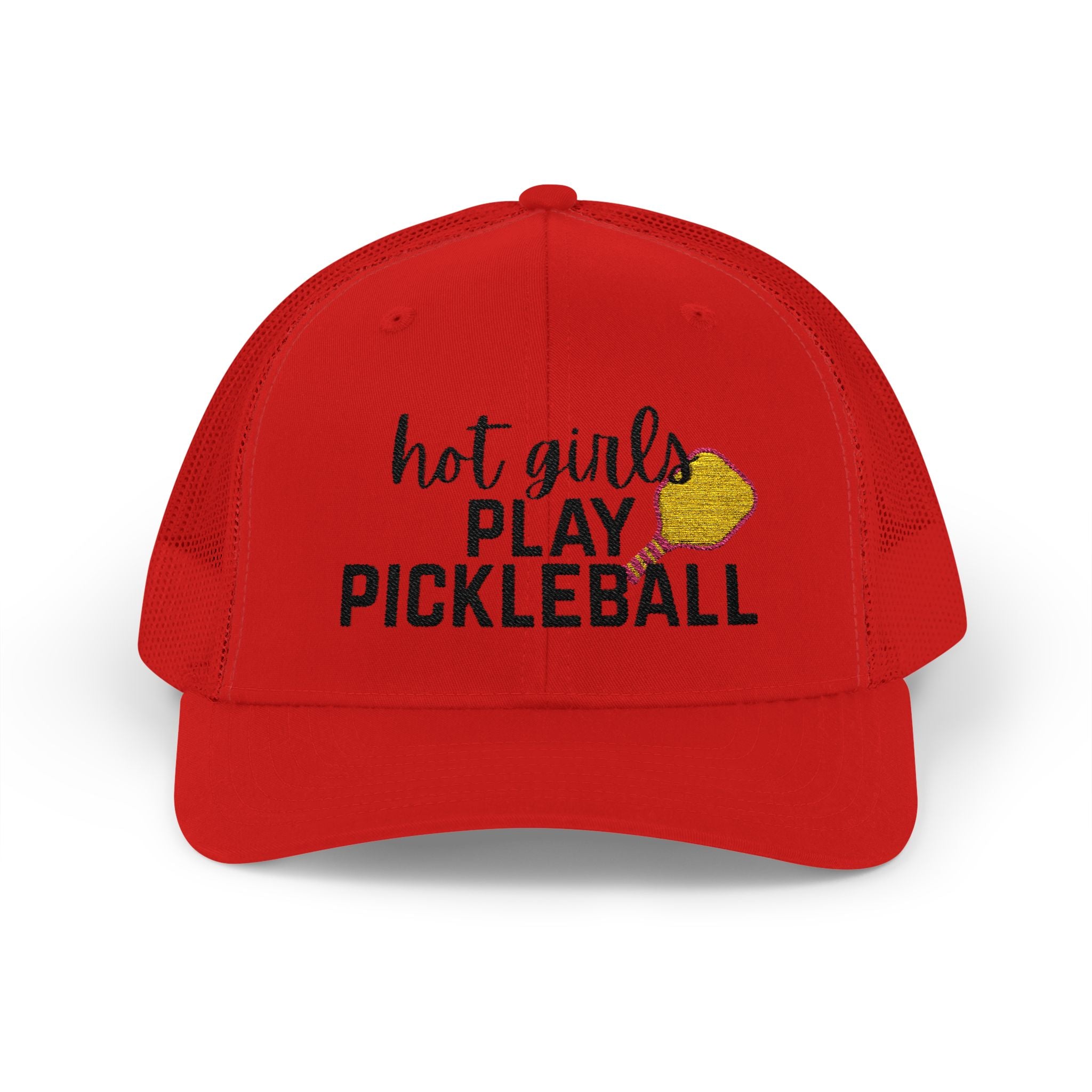 Pickleball Trucker Hat - "Hot Girls Play Pickleball" Snapback Cap