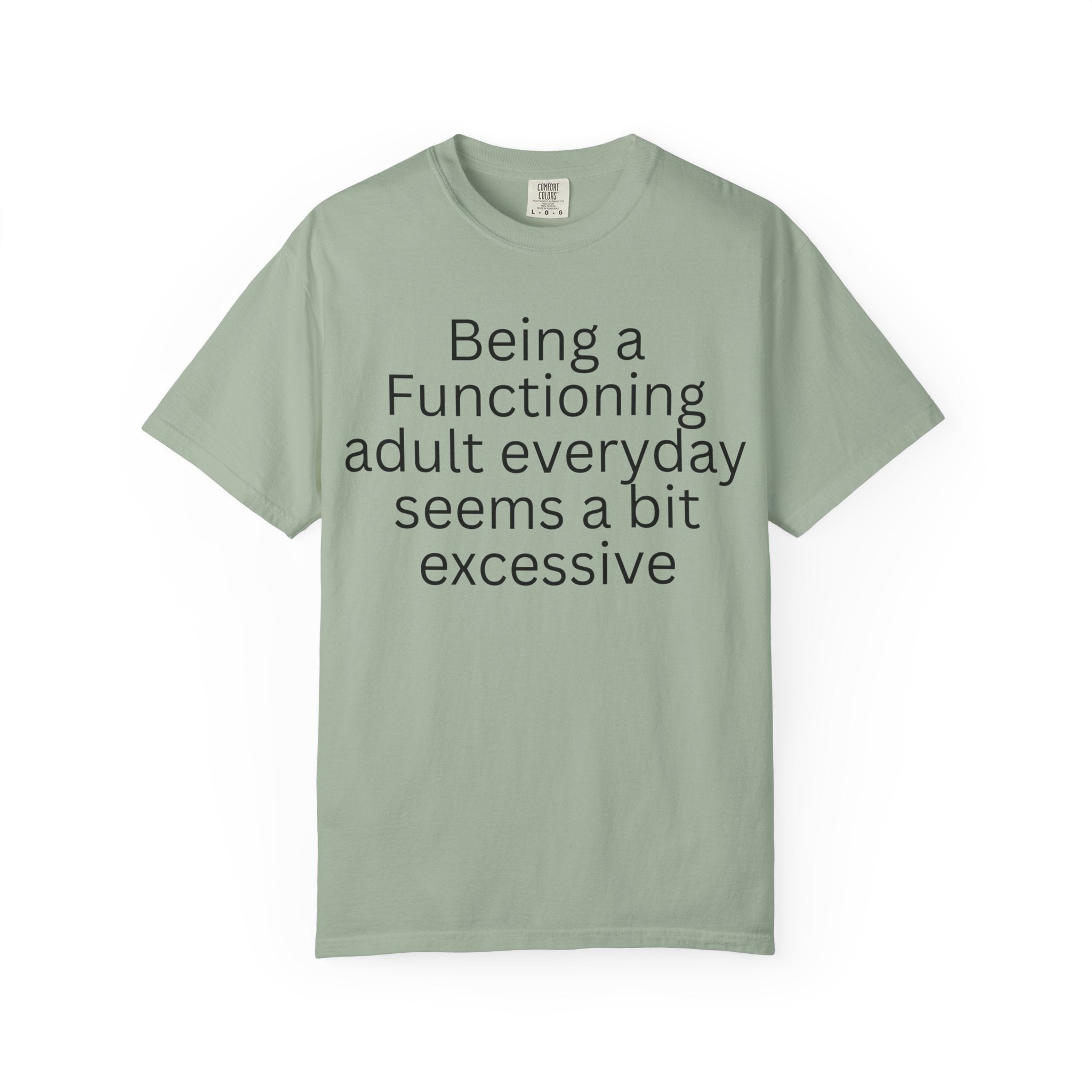 Being a Functioning Adult Everyday Seems a Bit Excessive T-Shirt