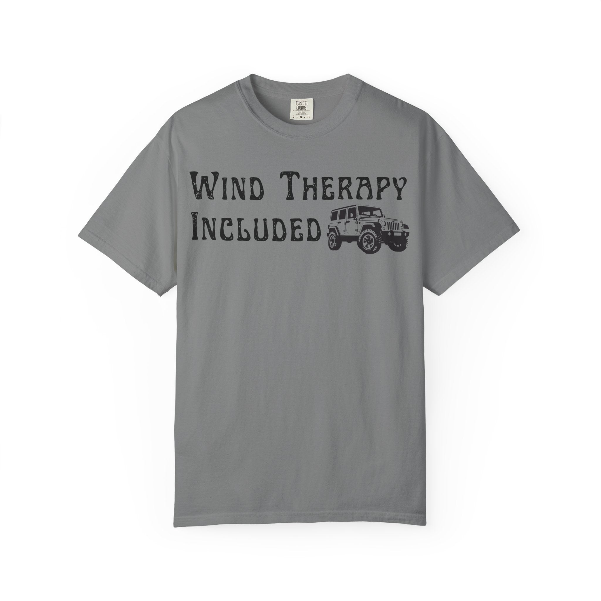 Wind Therapy Included T-Shirt — Vintage Jeep Outdoor Adventure Tee