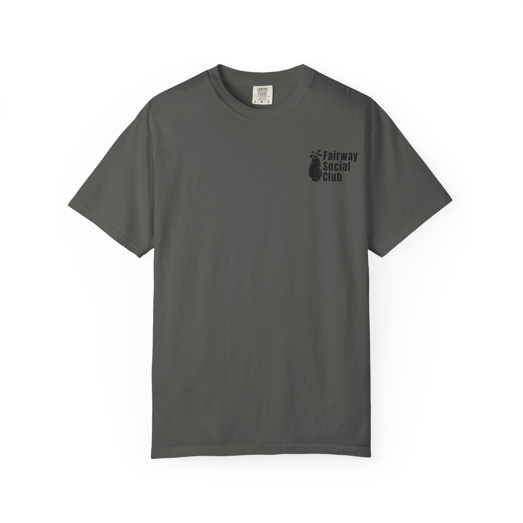 Fairway Social Club Golf T-Shirt — Pocket Logo & Back Graphic