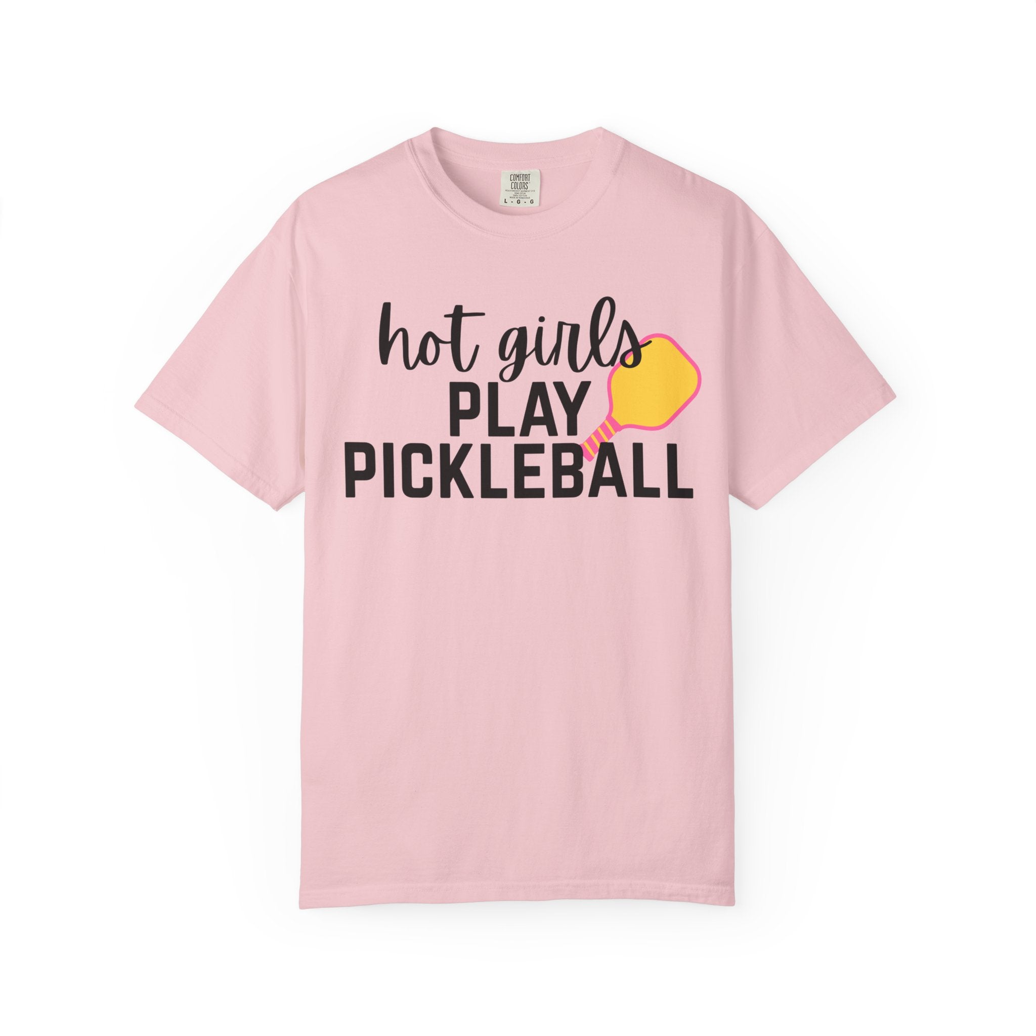 Hot Girls Play Pickleball T-Shirt — Funny Pickleball Tee for Women Players