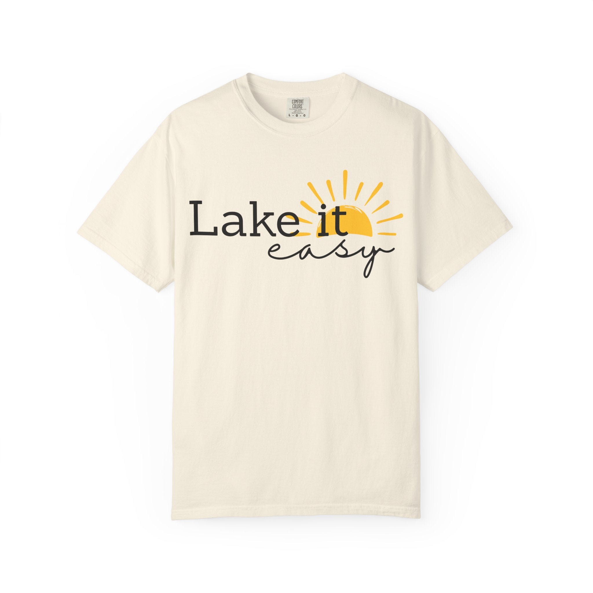 Lake It Easy T-Shirt — Relaxed Lakeside Sun Graphic Tee