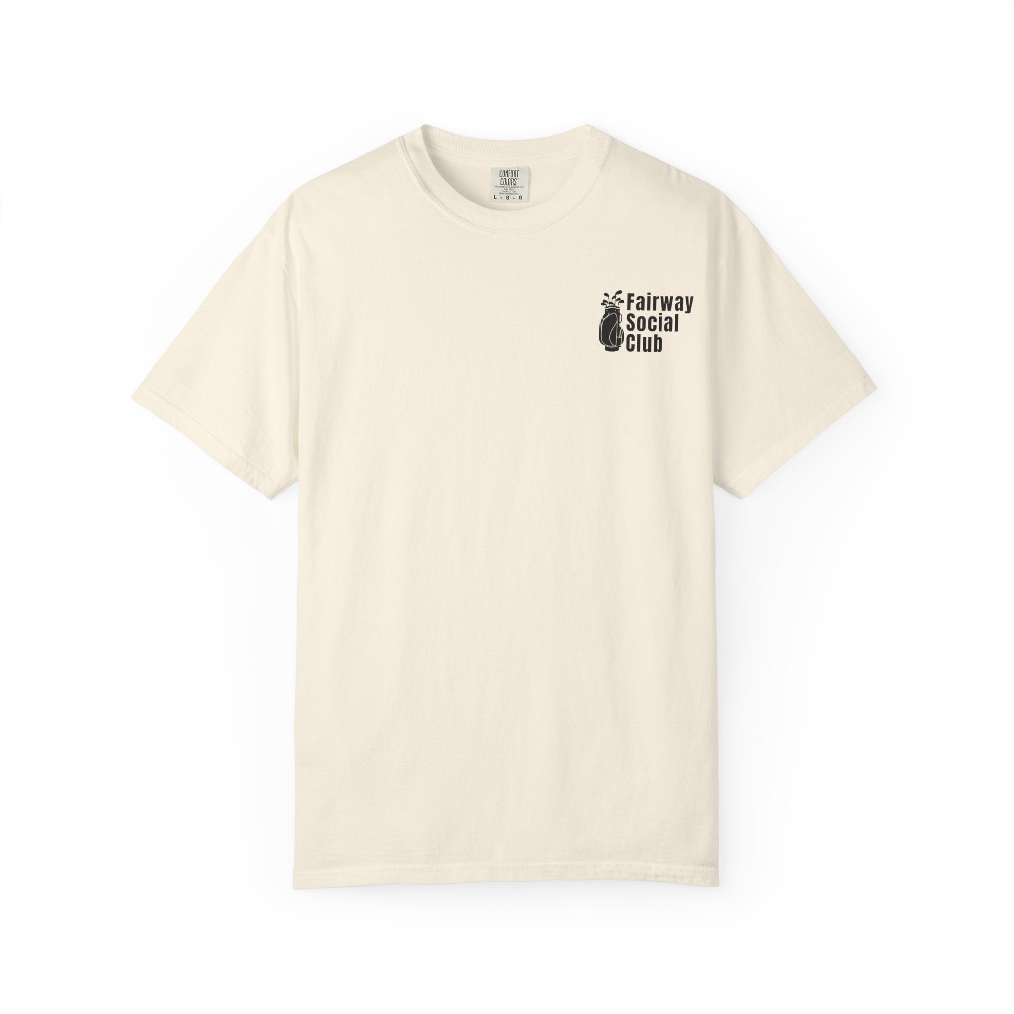 Fairway Social Club Golf T-Shirt — Pocket Logo & Back Graphic