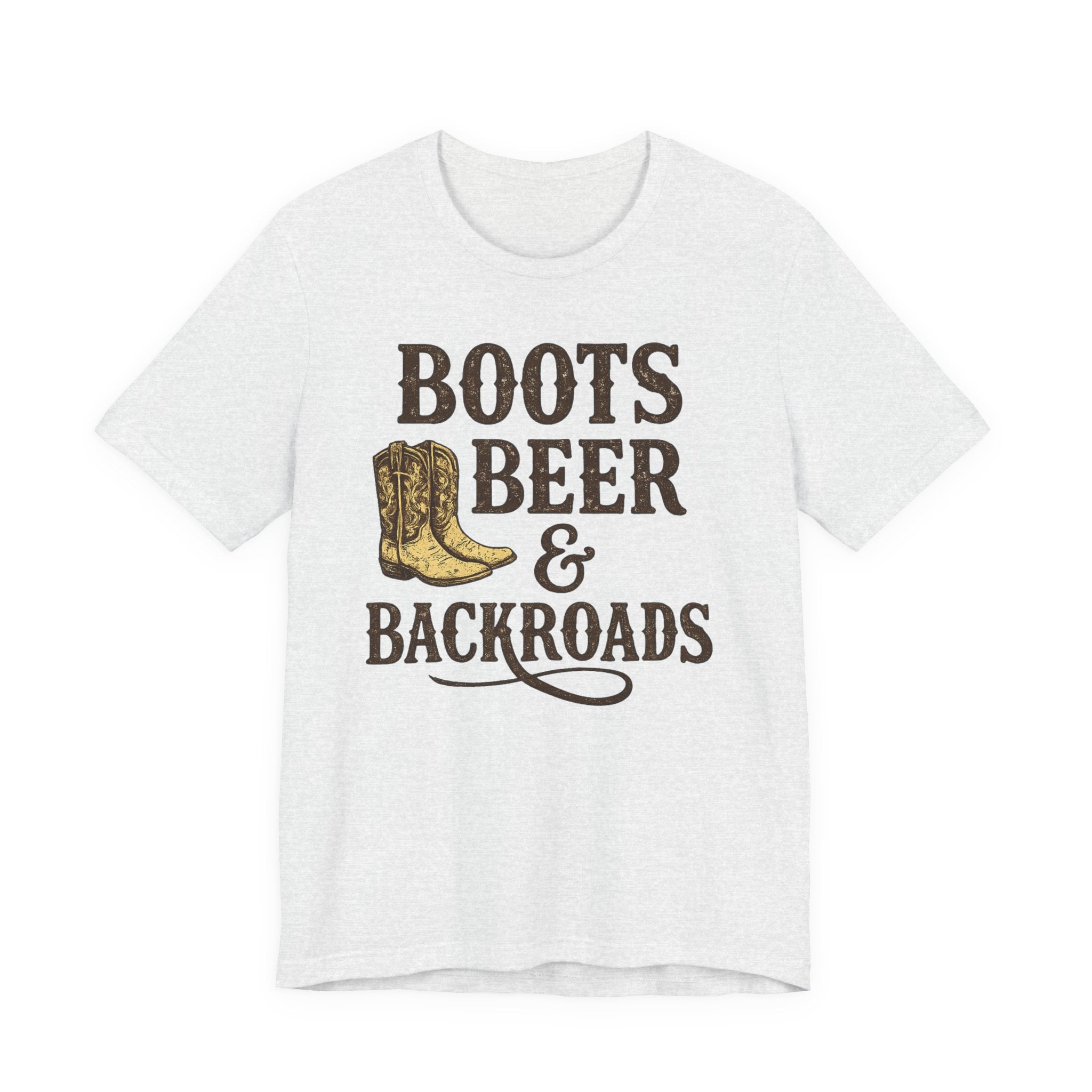 Boots Beer & Backroads Tee — Country Western Graphic T-Shirt