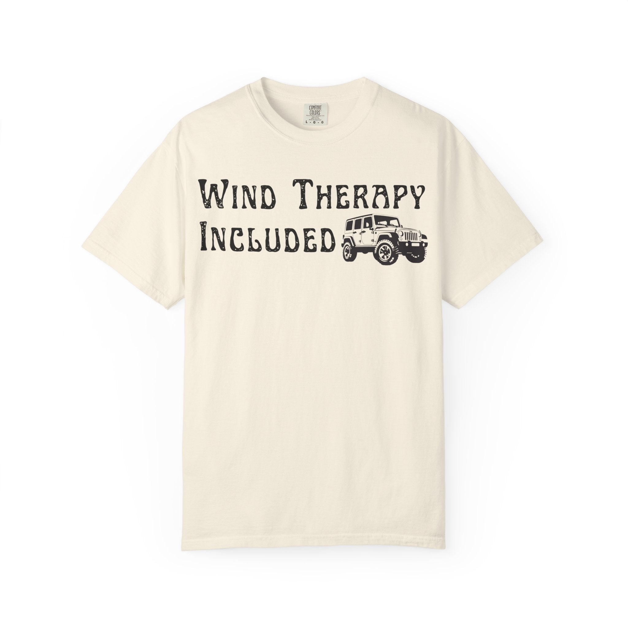 Wind Therapy Included T-Shirt — Vintage Jeep Outdoor Adventure Tee