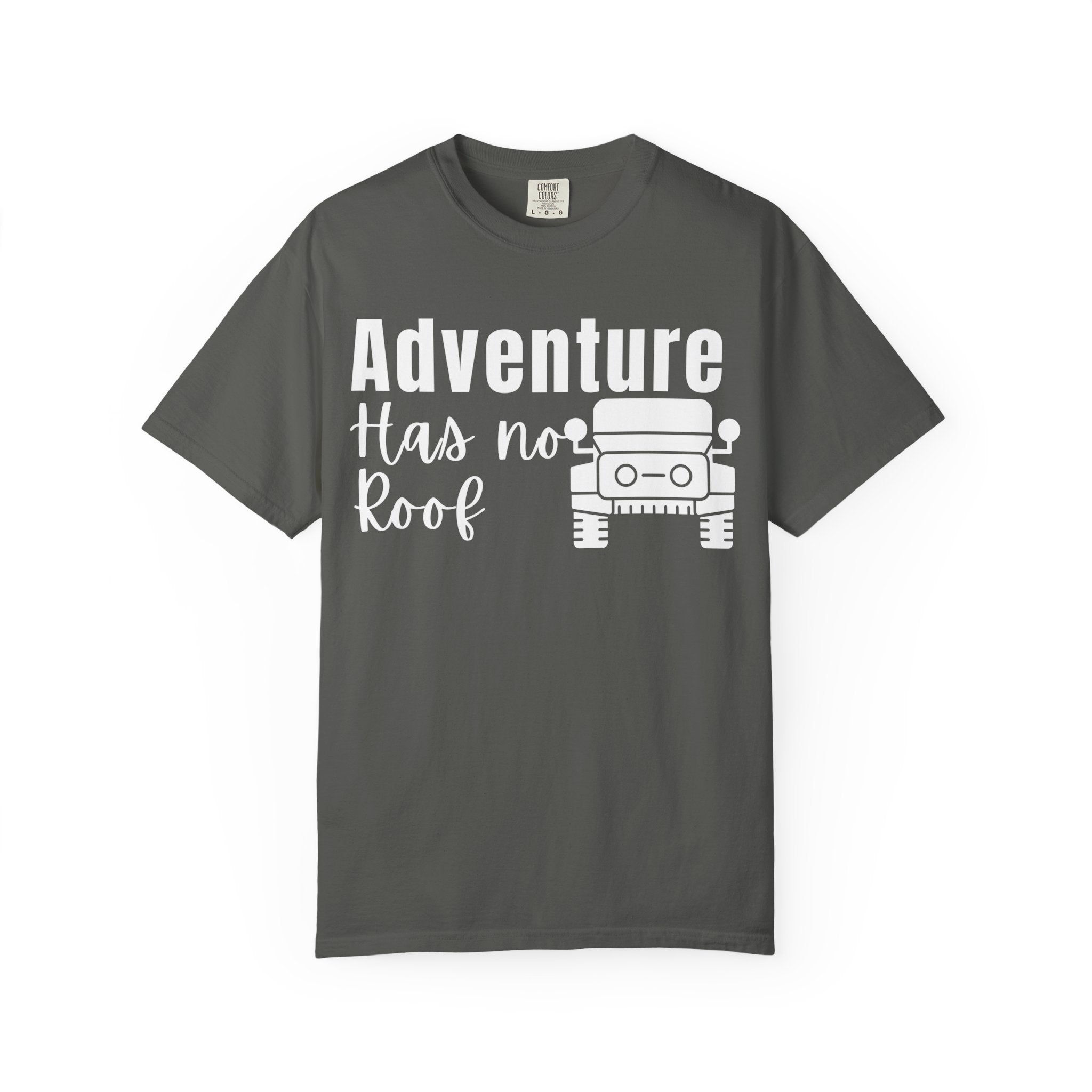 Adventure Has No Roof Jeep T-Shirt
