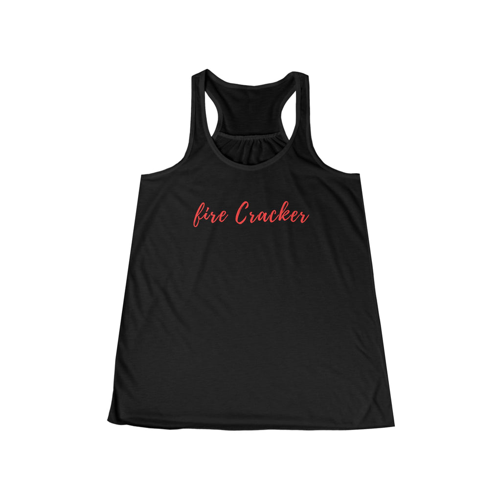 Fire Cracker Women's Racerback Tank Top — Playful Patriotic Summer Tee