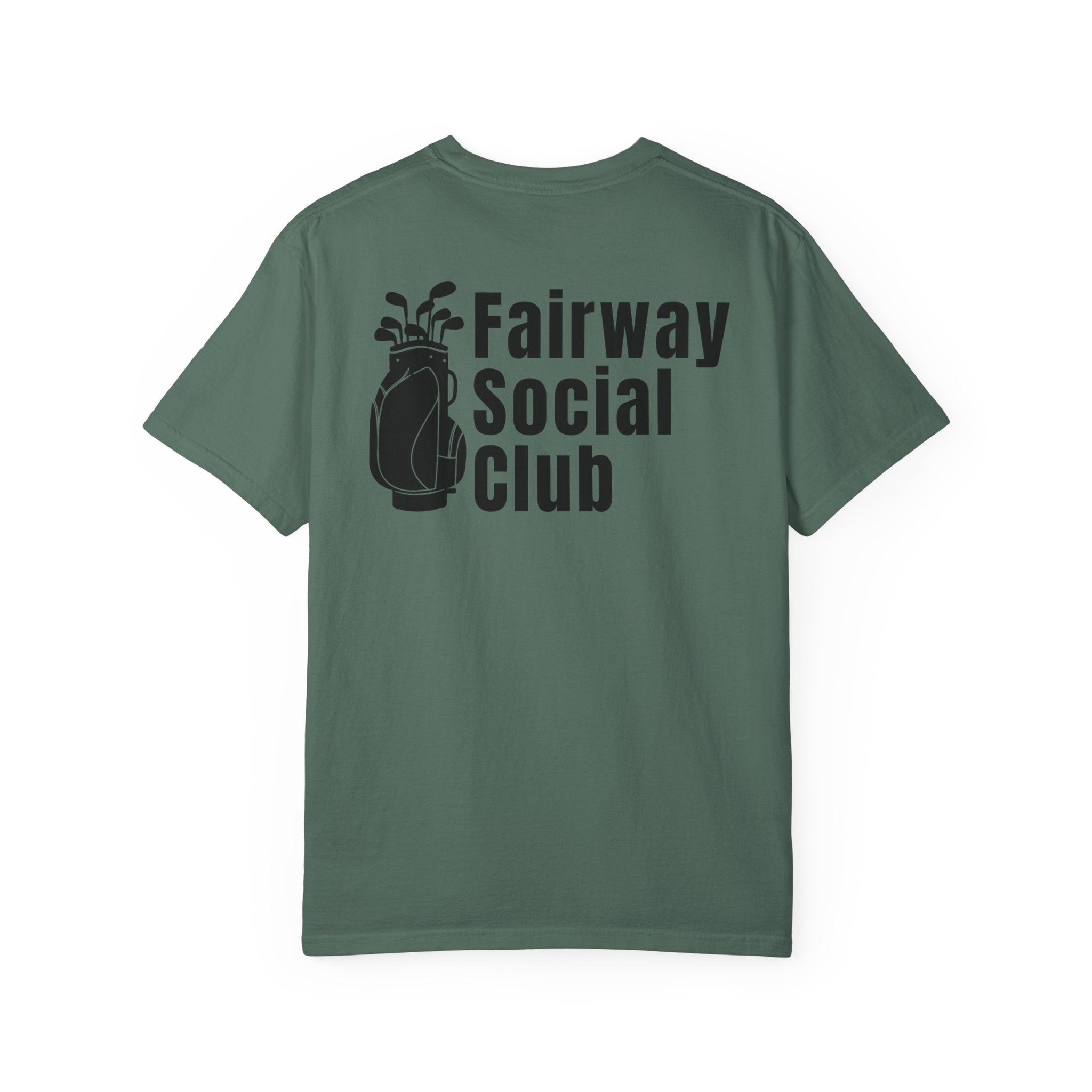 Fairway Social Club Golf T-Shirt — Pocket Logo & Back Graphic