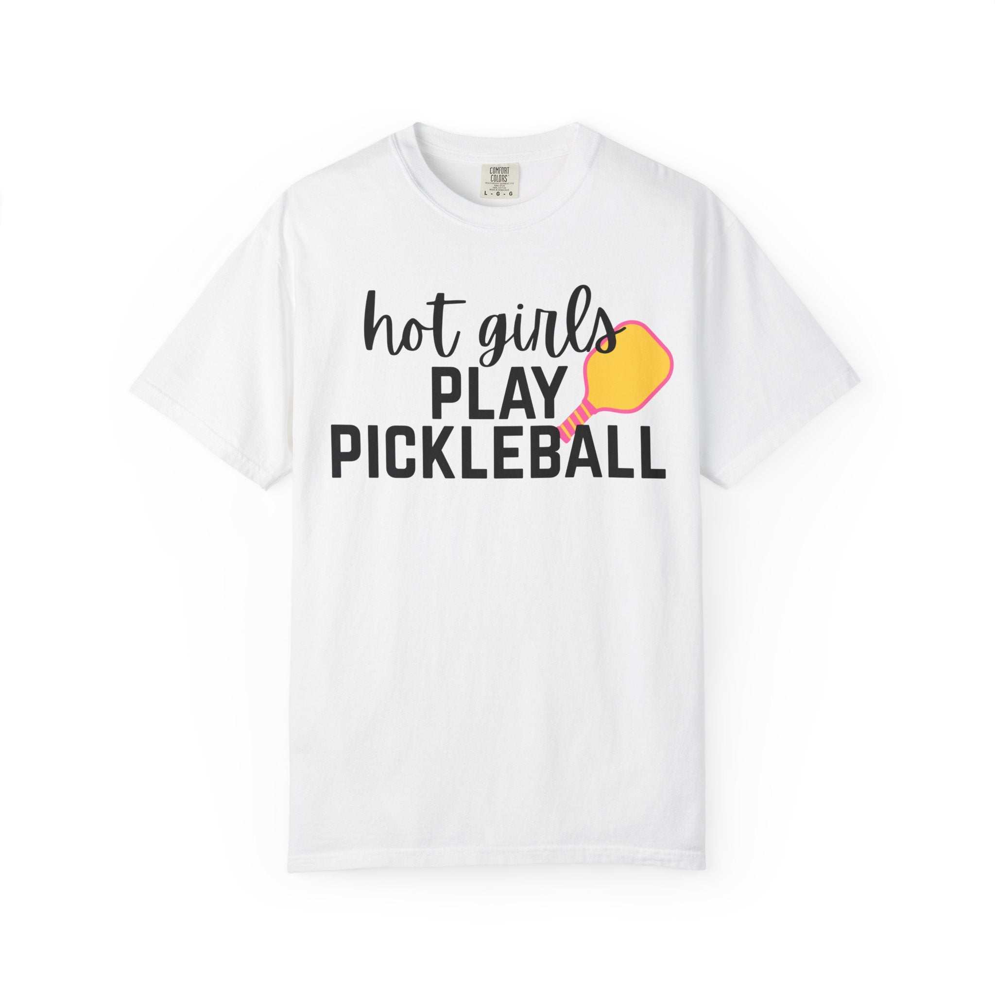 Hot Girls Play Pickleball T-Shirt — Funny Pickleball Tee for Women Players