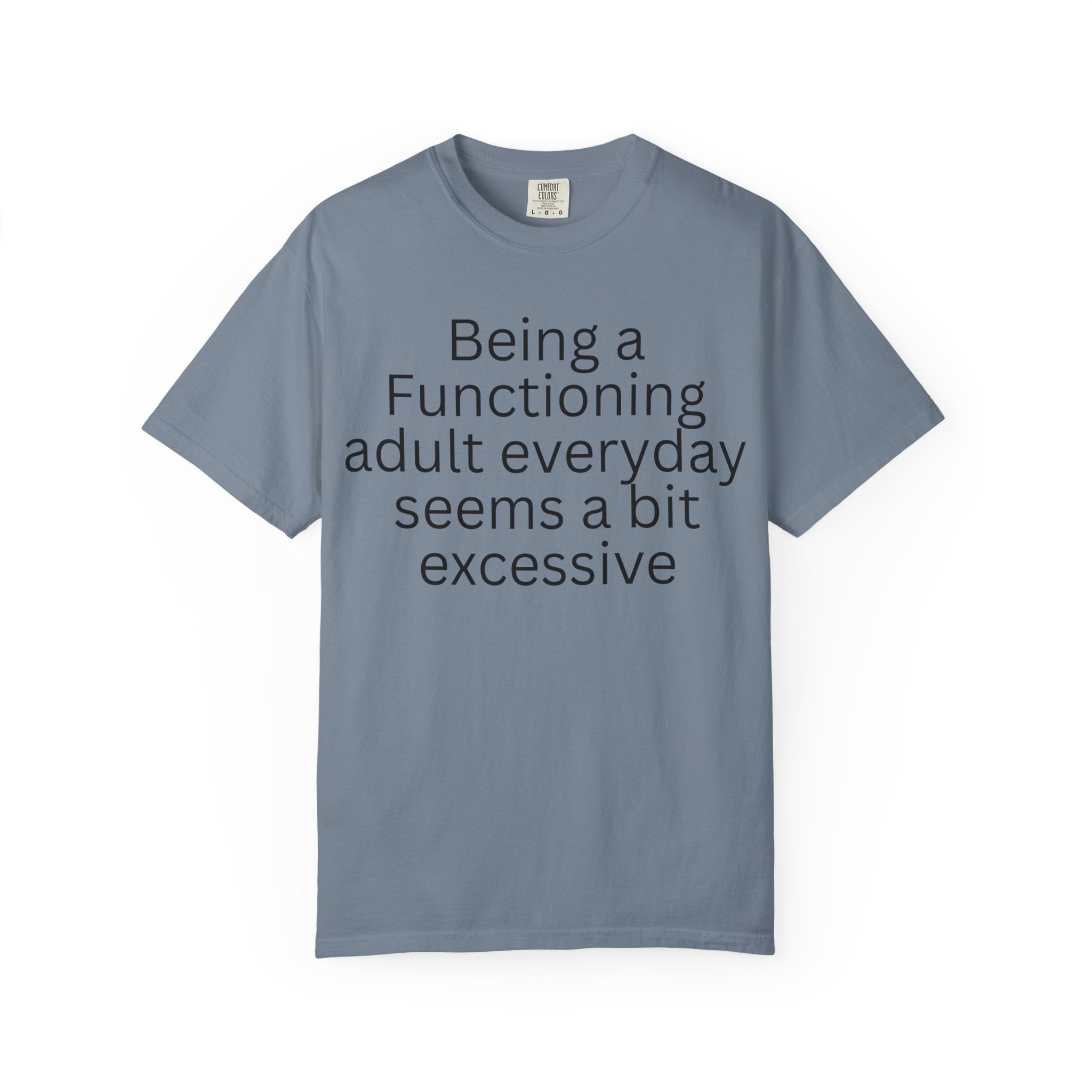 Being a Functioning Adult Everyday Seems a Bit Excessive T-Shirt