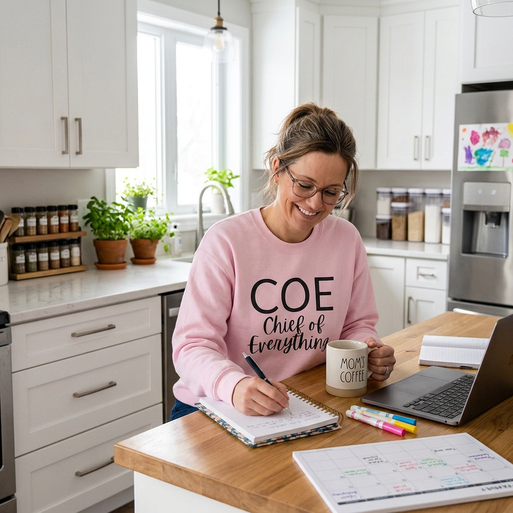 COE Chief of Everything Crewneck Sweatshirt — Funny mom