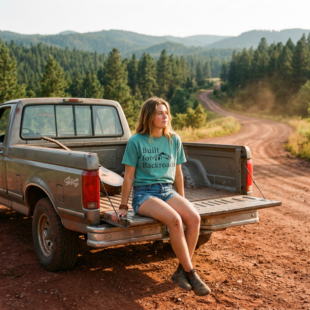 Built for Backroads T-Shirt — Mountain Adventure Graphic Tee