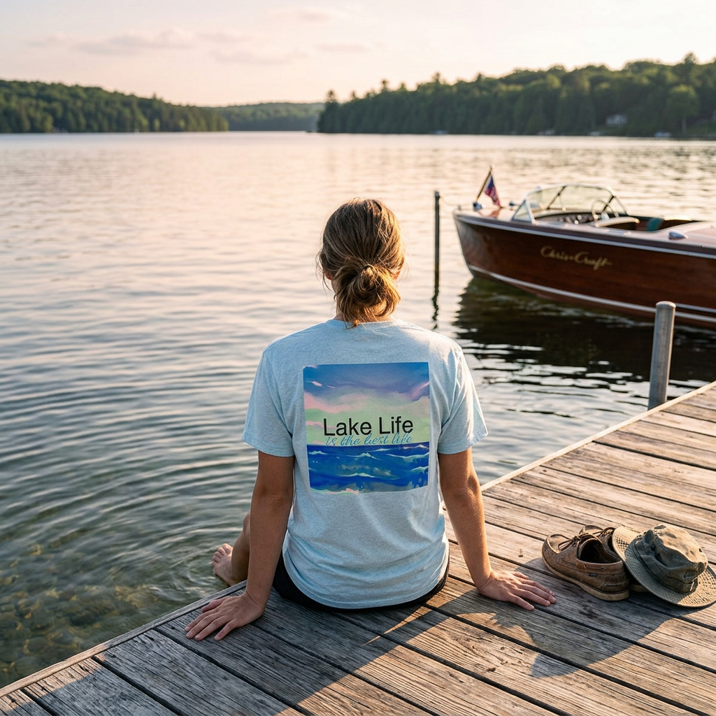 Lake Life T-Shirt — 'Lake Life is the Best Life' Scenic Tee