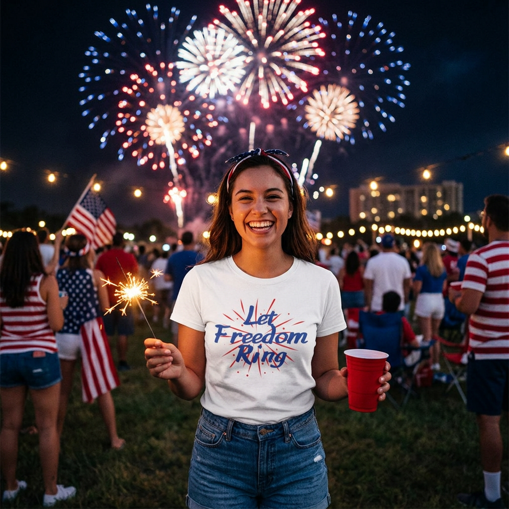 Let Freedom Ring "Here for the Boom" T-Shirt