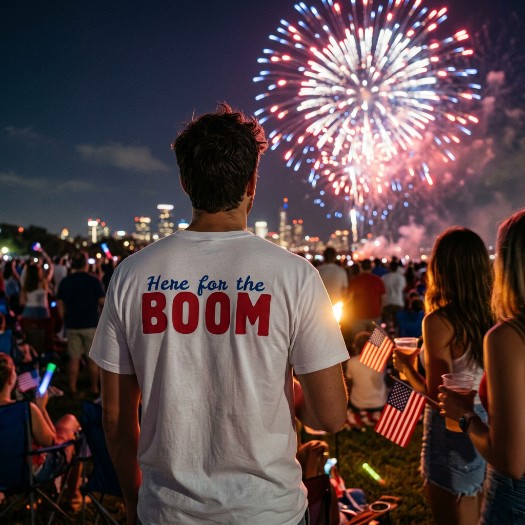 Let Freedom Ring "Here for the Boom" T-Shirt