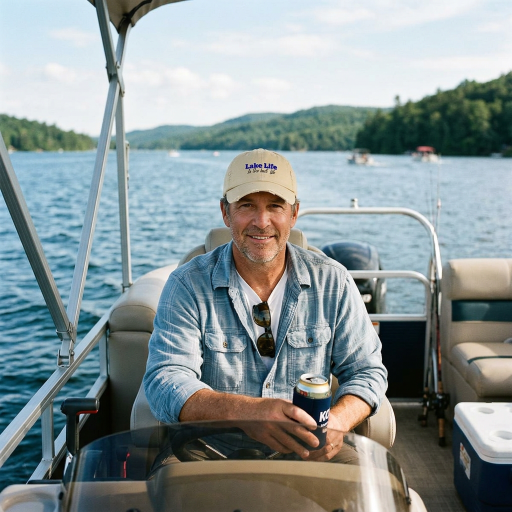 Lake Life Is the Best Life Distressed Cap