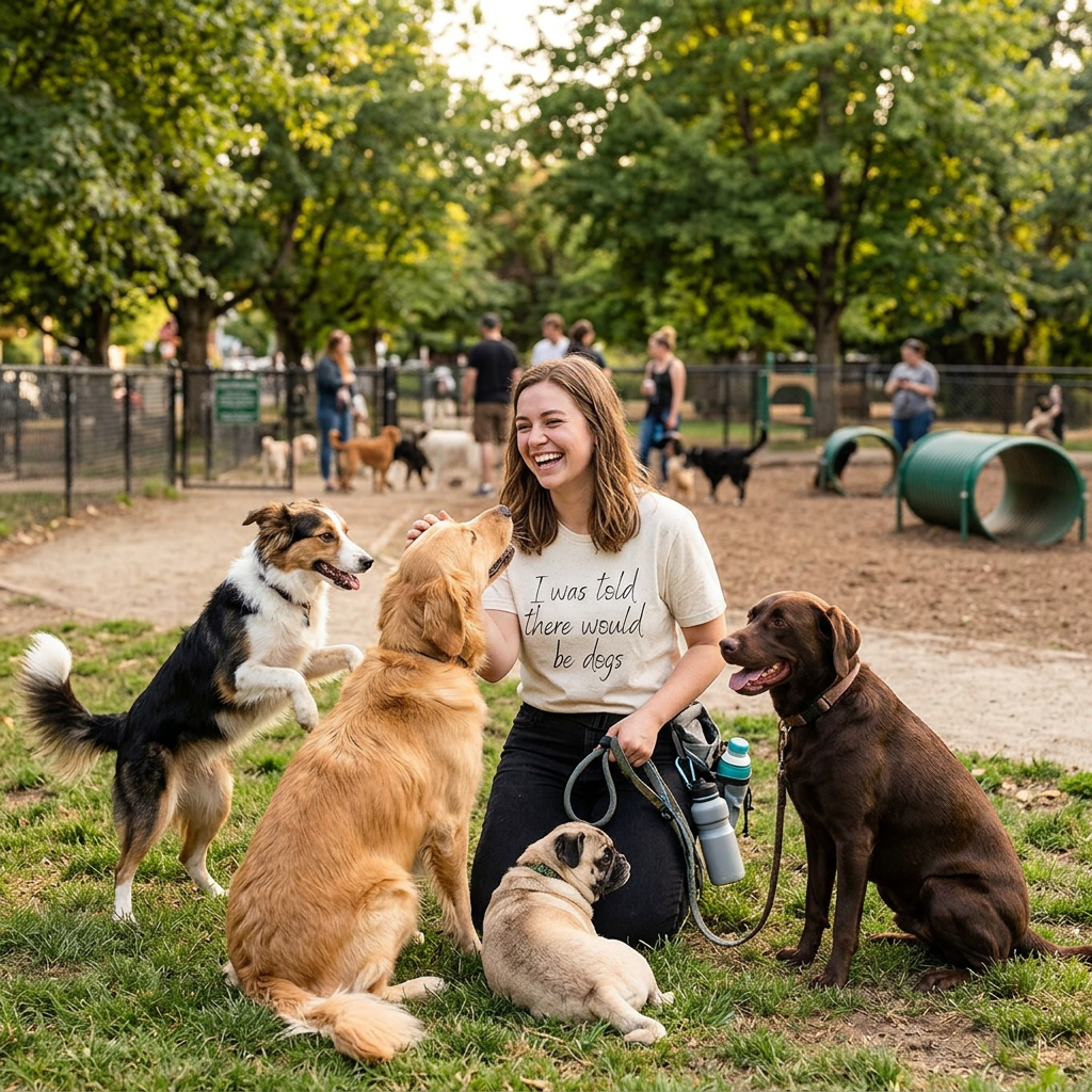 T-Shirt — "I Was Told There Would Be Dogs" Casual Graphic Tee