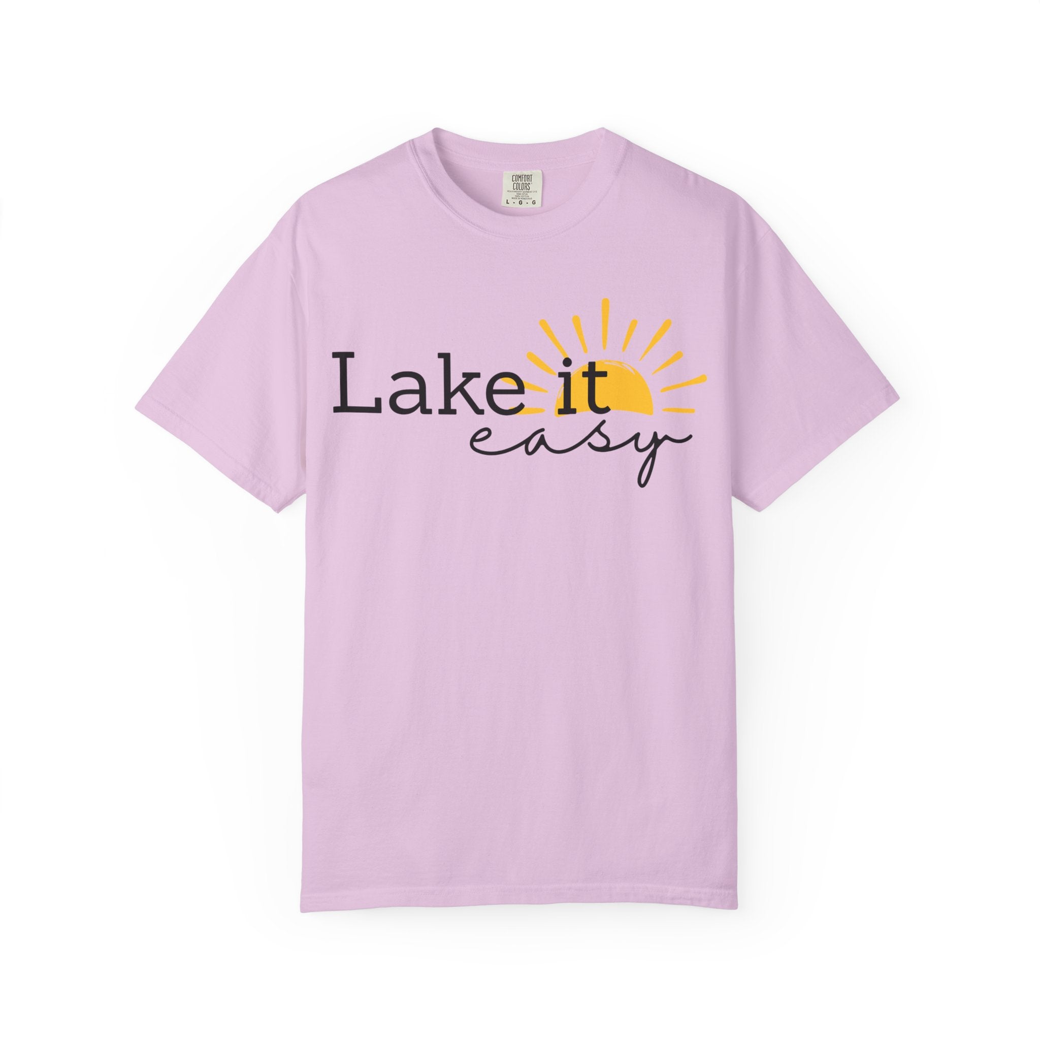 Lake It Easy T-Shirt — Relaxed Lakeside Sun Graphic Tee