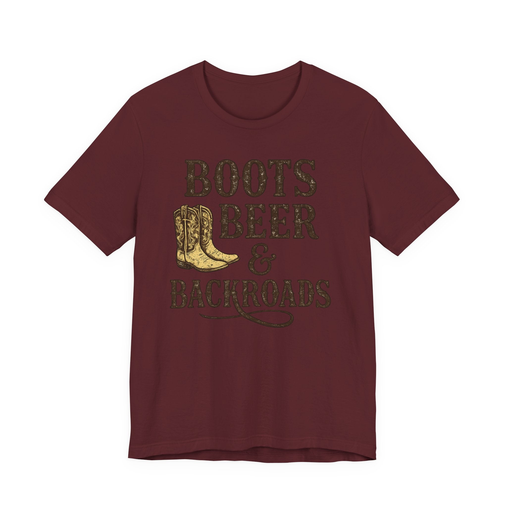Boots Beer & Backroads Tee — Country Western Graphic T-Shirt