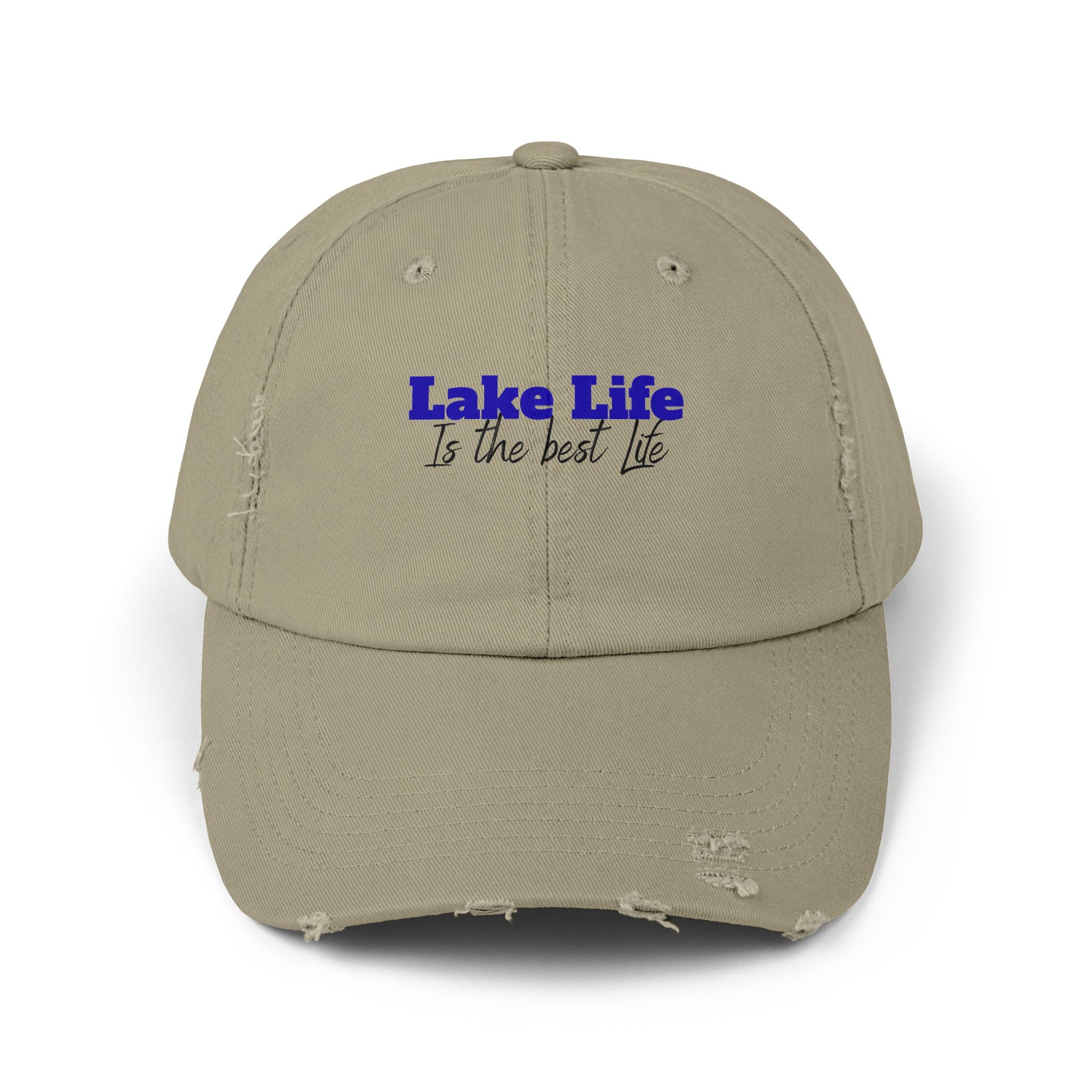 Lake Life Is the Best Life Distressed Cap