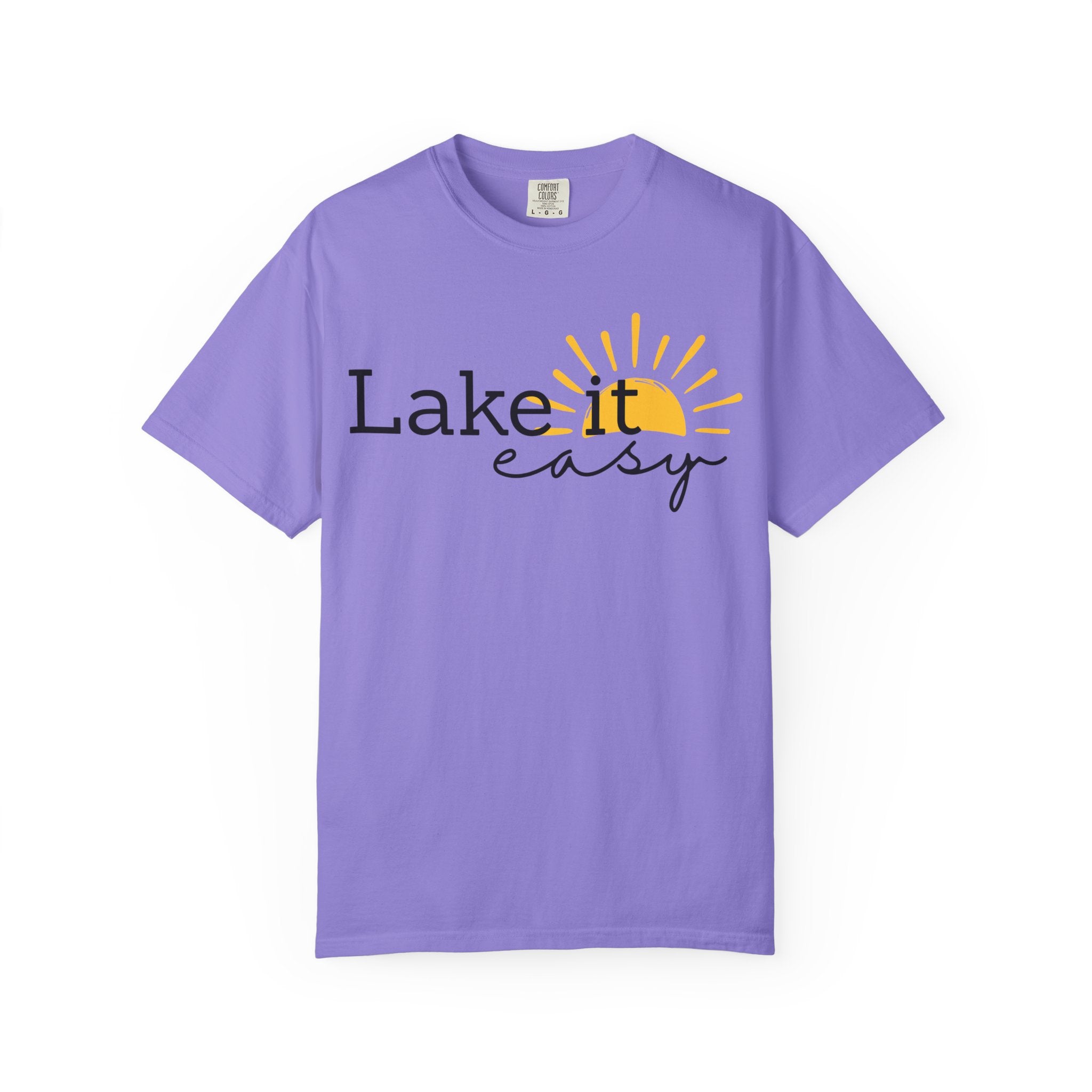 Lake It Easy T-Shirt — Relaxed Lakeside Sun Graphic Tee