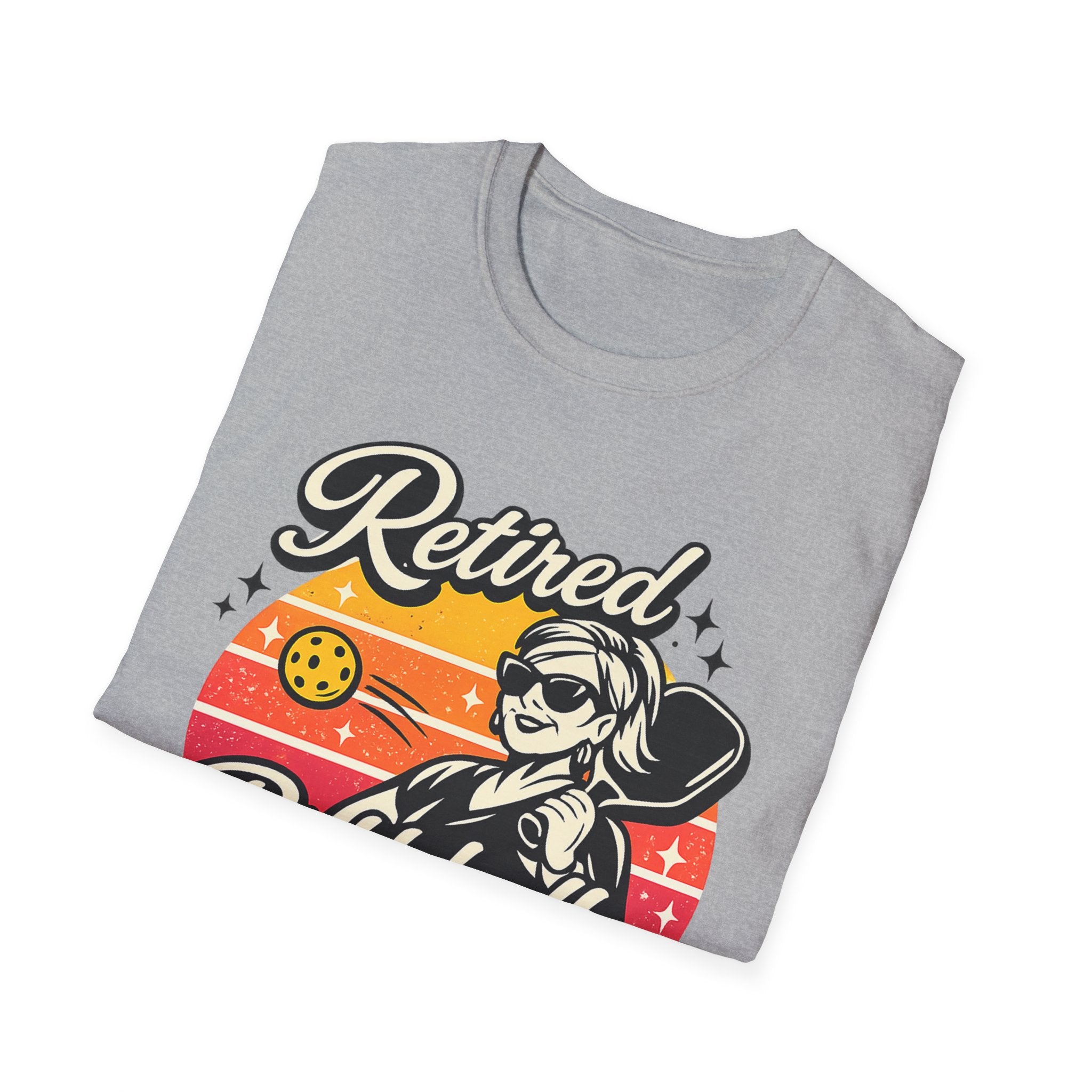 Retired Pickleball Diva T-Shirt — Funny Retirement Gift for Women Players