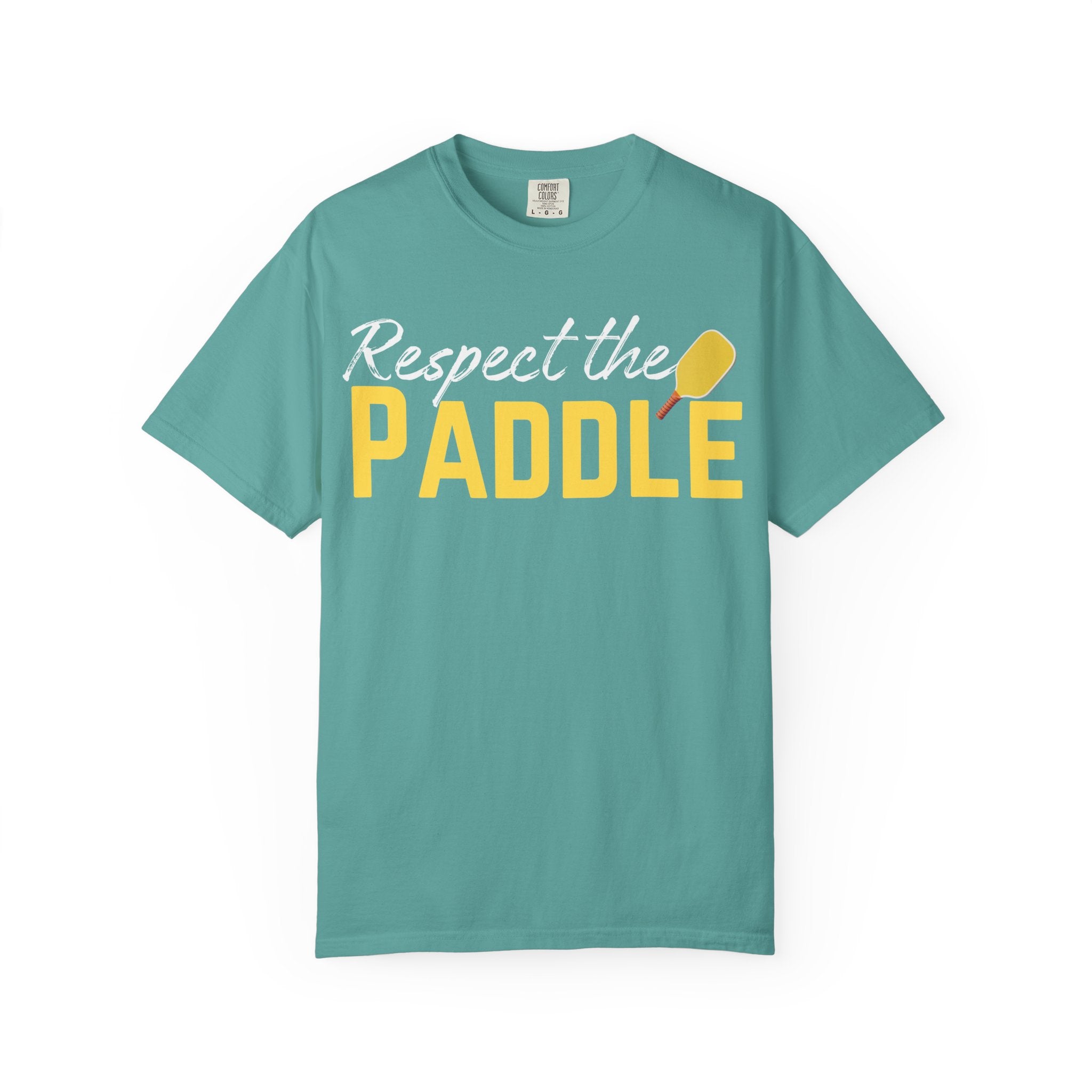 Respect the Paddle T-Shirt — Pickleball paddle