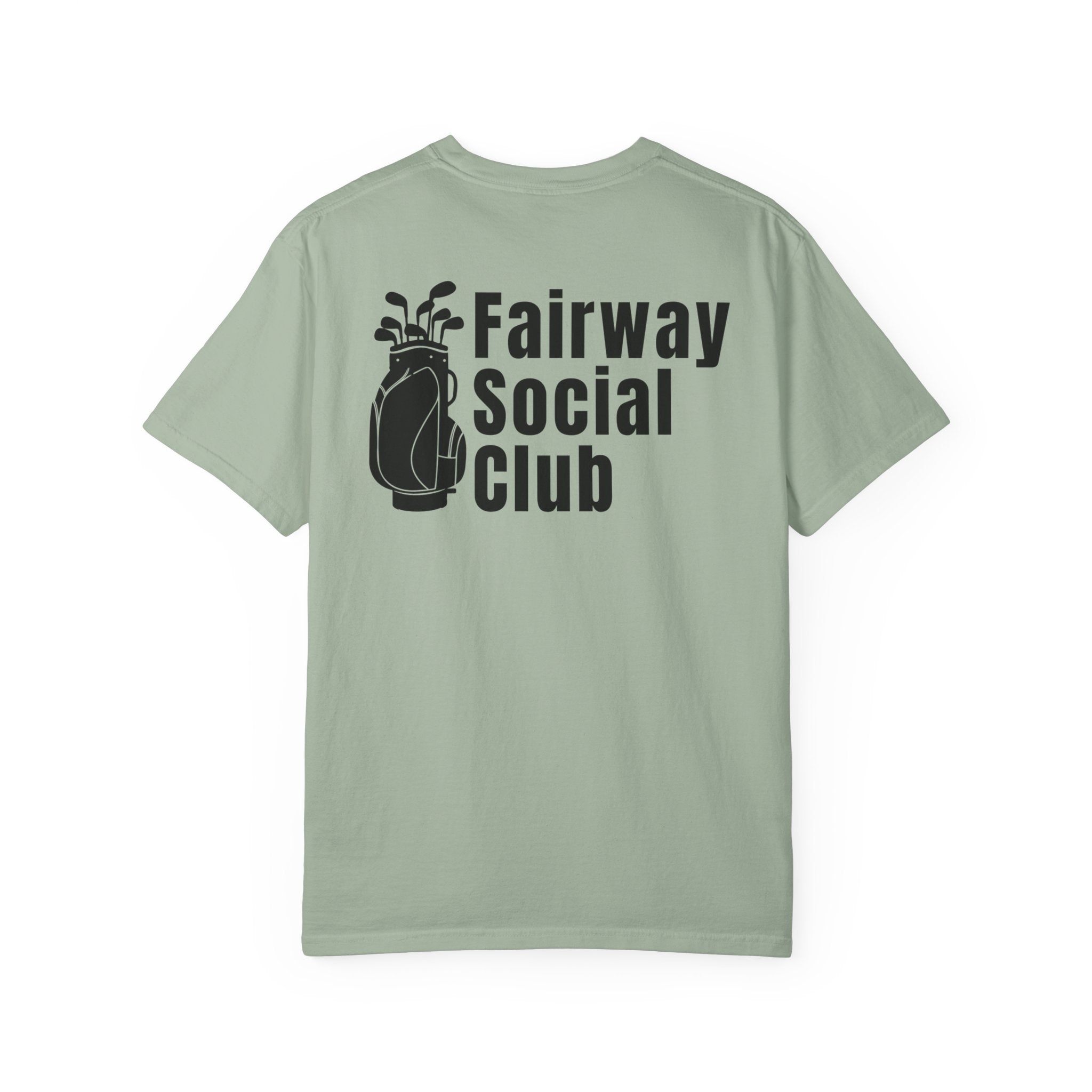 Fairway Social Club Golf T-Shirt — Pocket Logo & Back Graphic