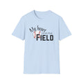 Baseball Tee – “My Heart Is On That Field” Graphic T-Shirt