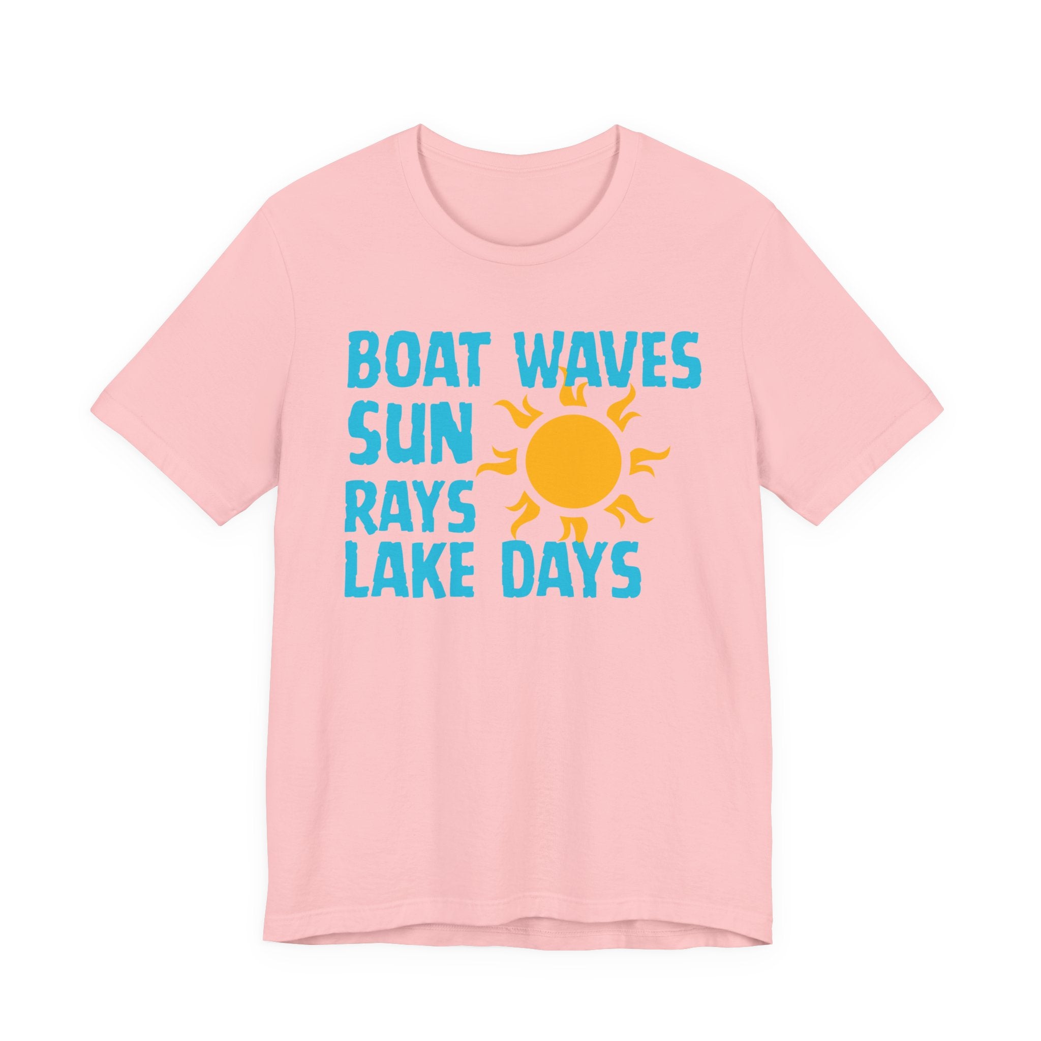 Boat Waves Sun Rays Lake Days T-Shirt — Summer Lake Life Tee