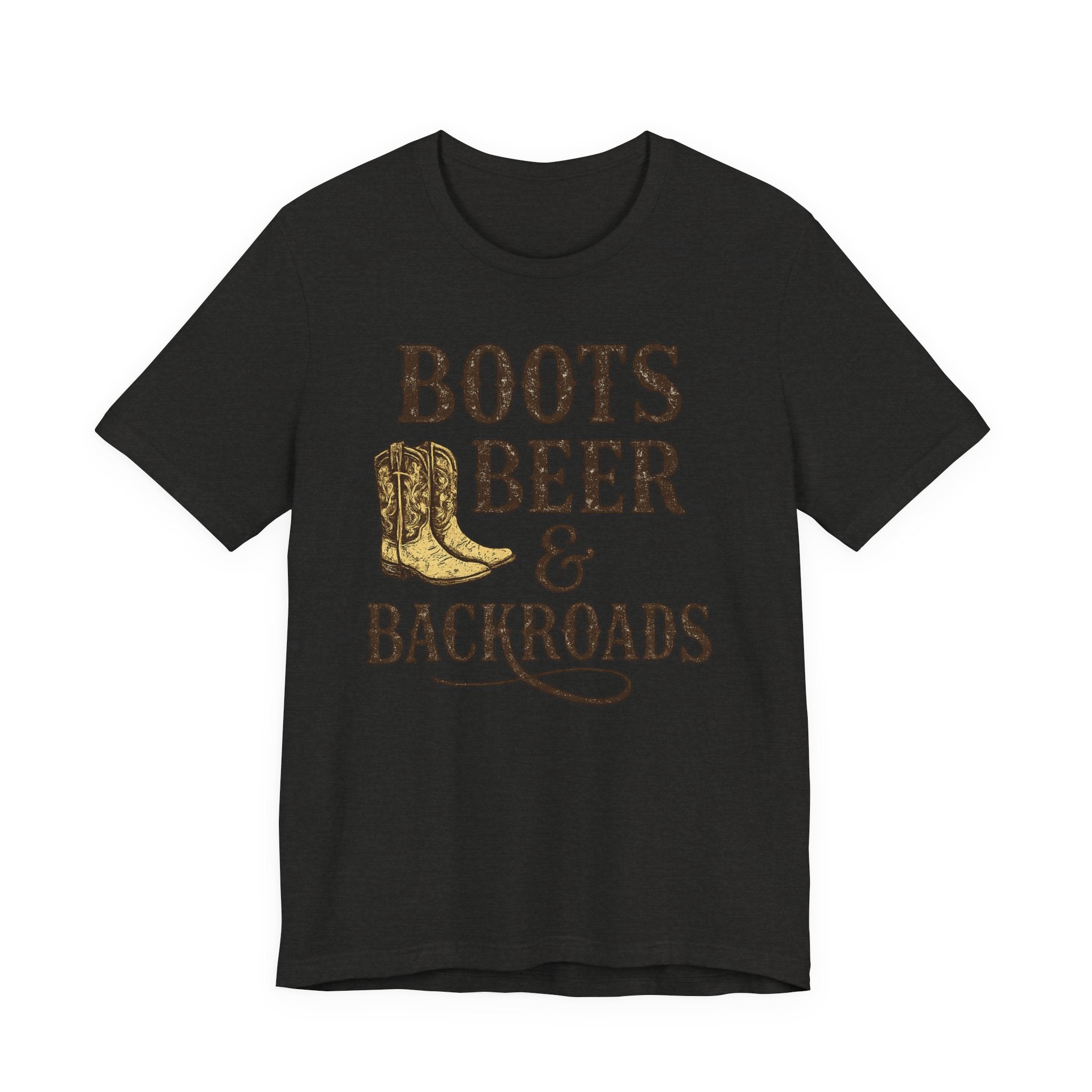 Boots Beer & Backroads Tee — Country Western Graphic T-Shirt