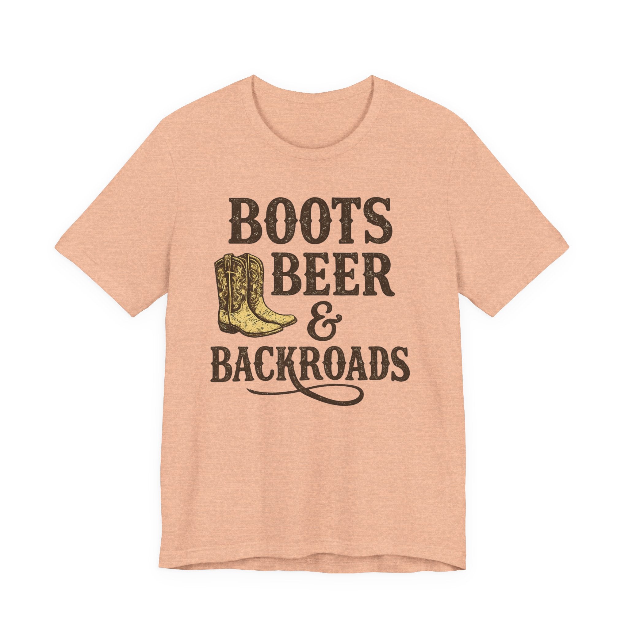 Boots Beer & Backroads Tee — Country Western Graphic T-Shirt