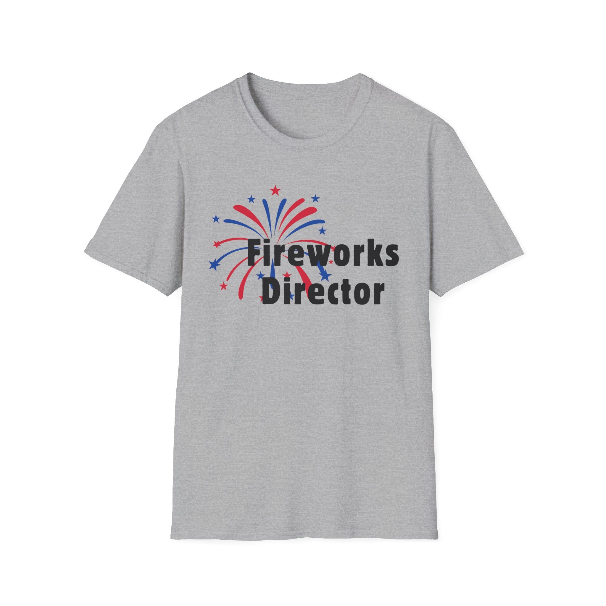 Fireworks Director T-Shirt — Patriotic 'I Run You Run' Graphic Tee