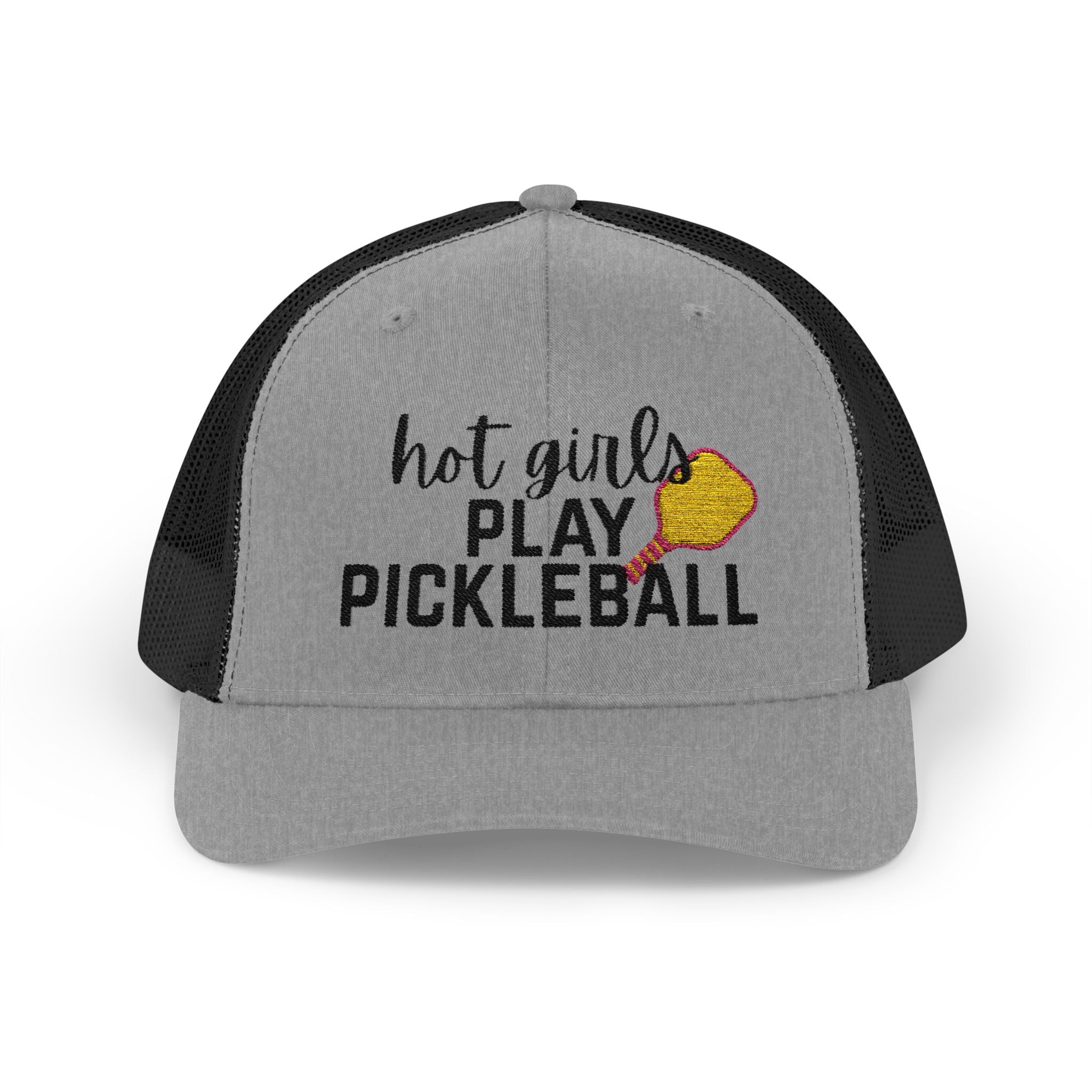 Pickleball Trucker Hat - "Hot Girls Play Pickleball" Snapback Cap
