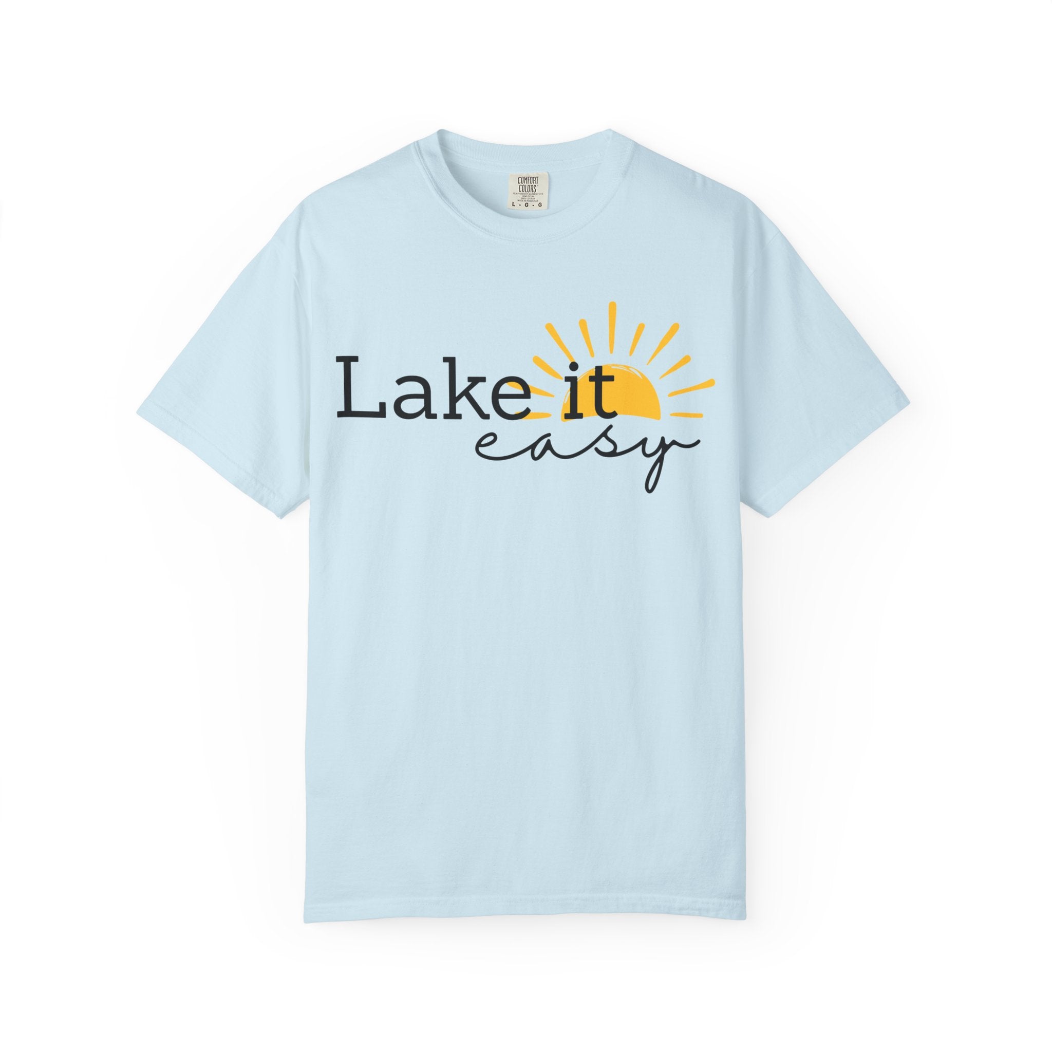 Lake It Easy T-Shirt — Relaxed Lakeside Sun Graphic Tee