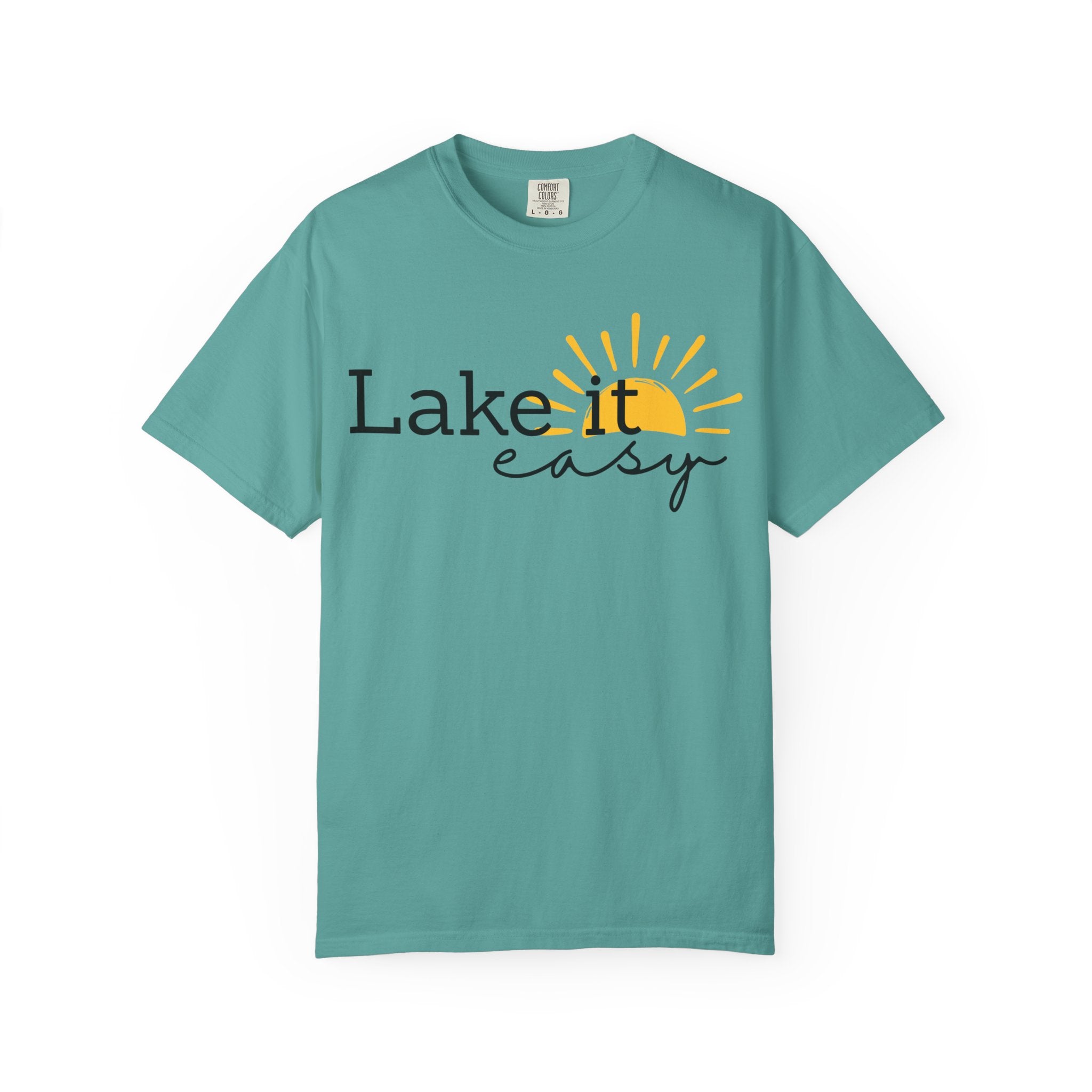 Lake It Easy T-Shirt — Relaxed Lakeside Sun Graphic Tee