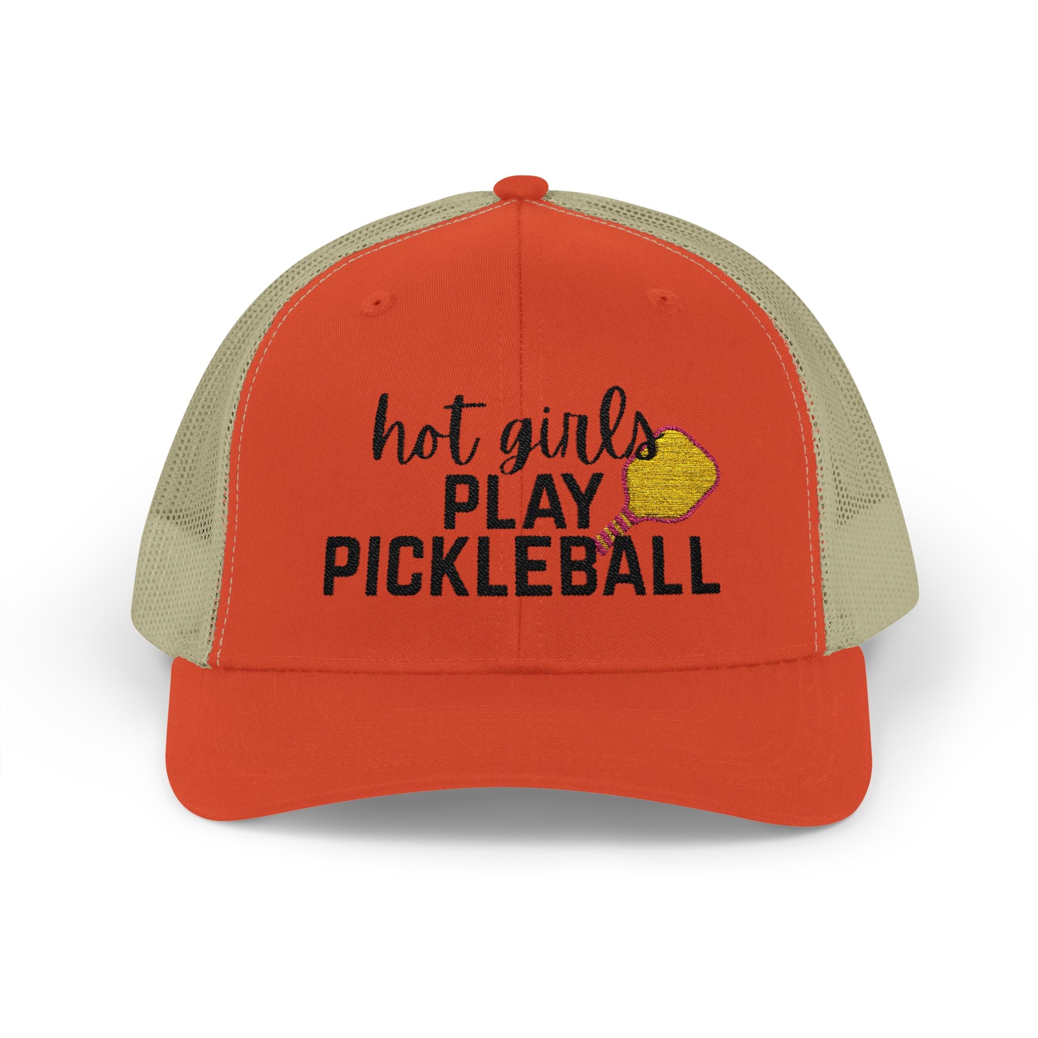 Pickleball Trucker Hat - "Hot Girls Play Pickleball" Snapback Cap