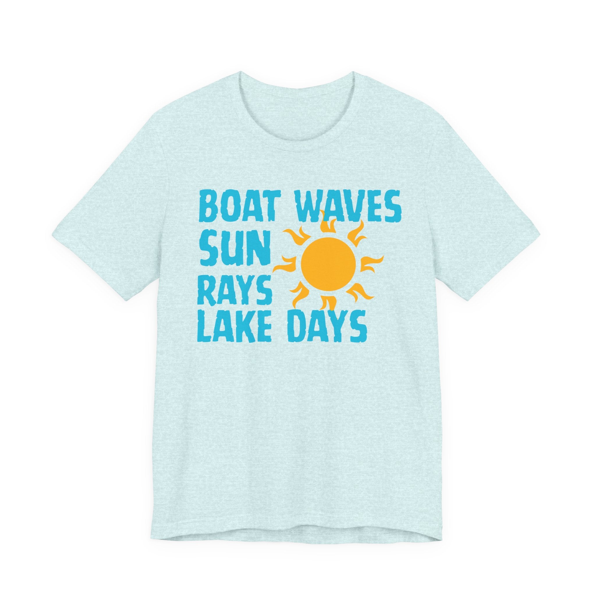 Boat Waves Sun Rays Lake Days T-Shirt — Summer Lake Life Tee