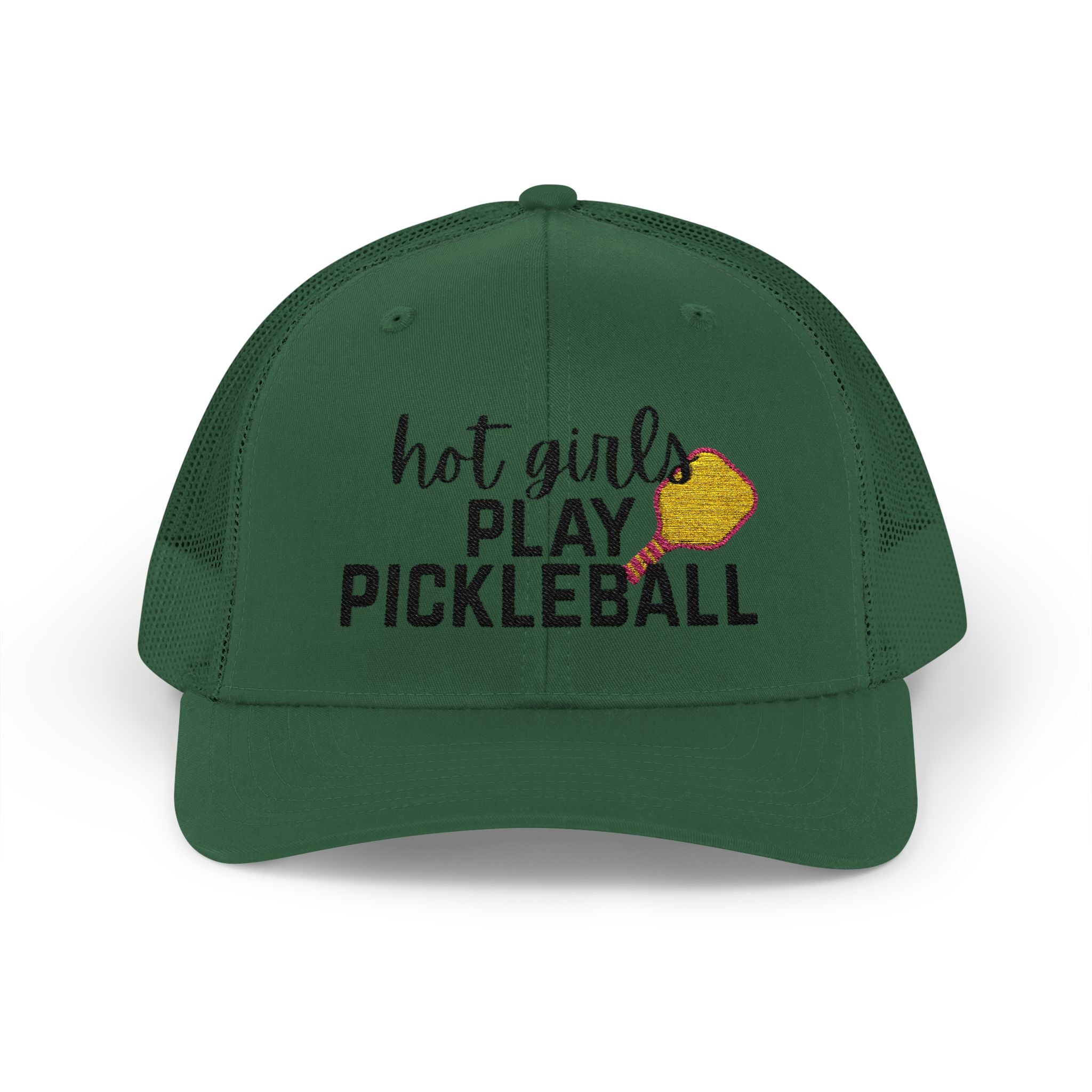 Pickleball Trucker Hat - "Hot Girls Play Pickleball" Snapback Cap