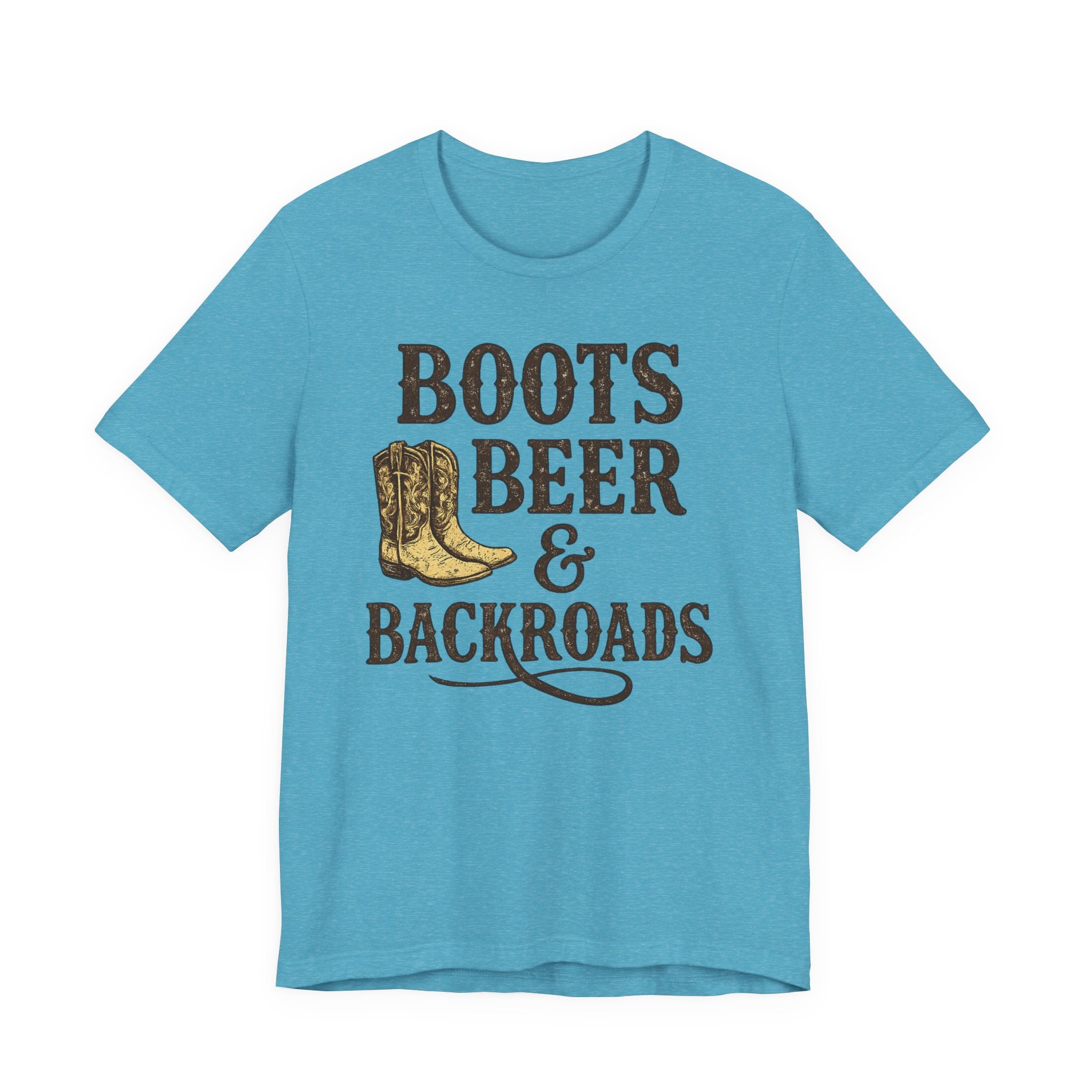 Boots Beer & Backroads Tee — Country Western Graphic T-Shirt