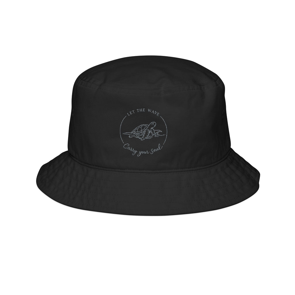 Embroidered "Carry Your Soul" Cloud Bucket Hat — Minimal Cute Streetwear