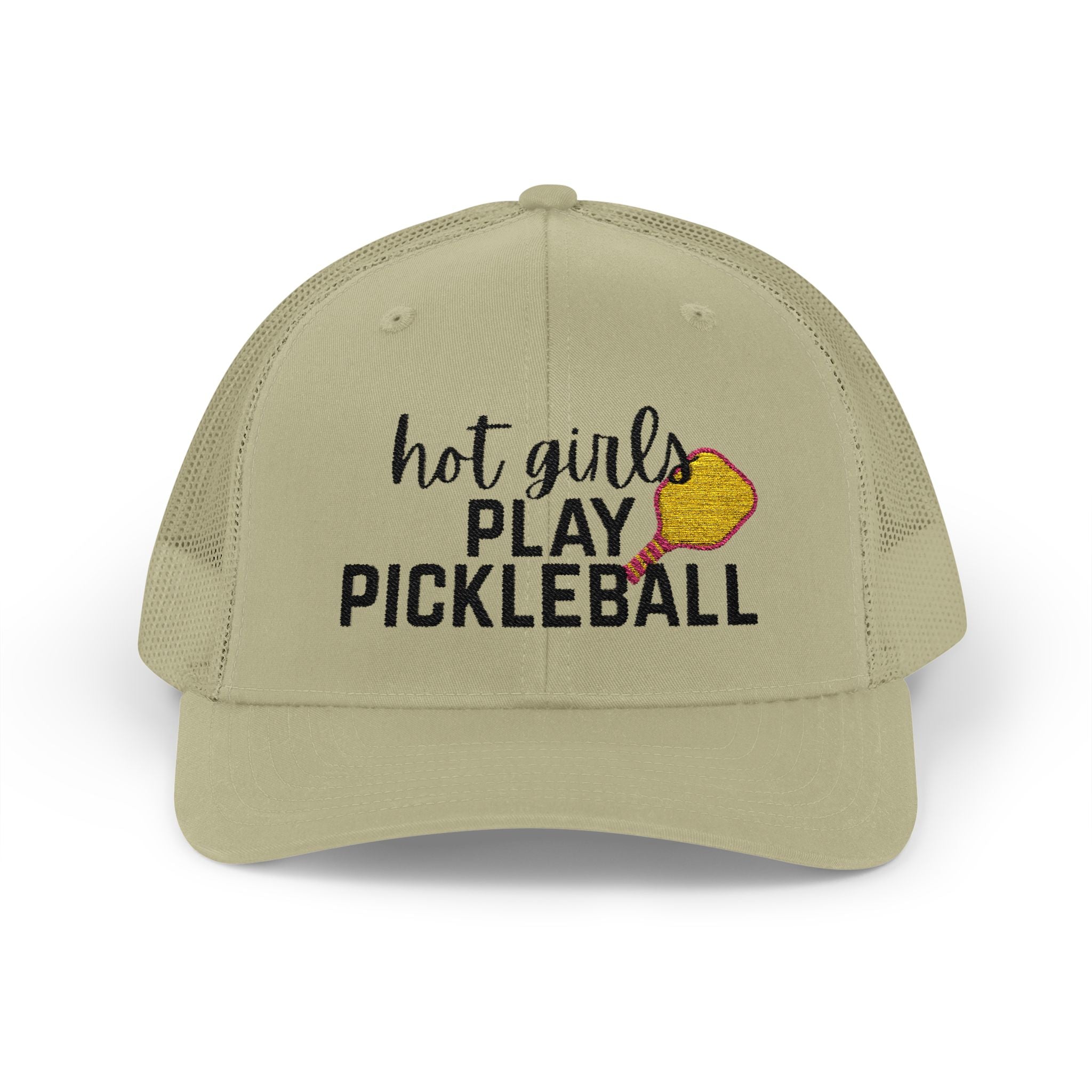 Pickleball Trucker Hat - "Hot Girls Play Pickleball" Snapback Cap