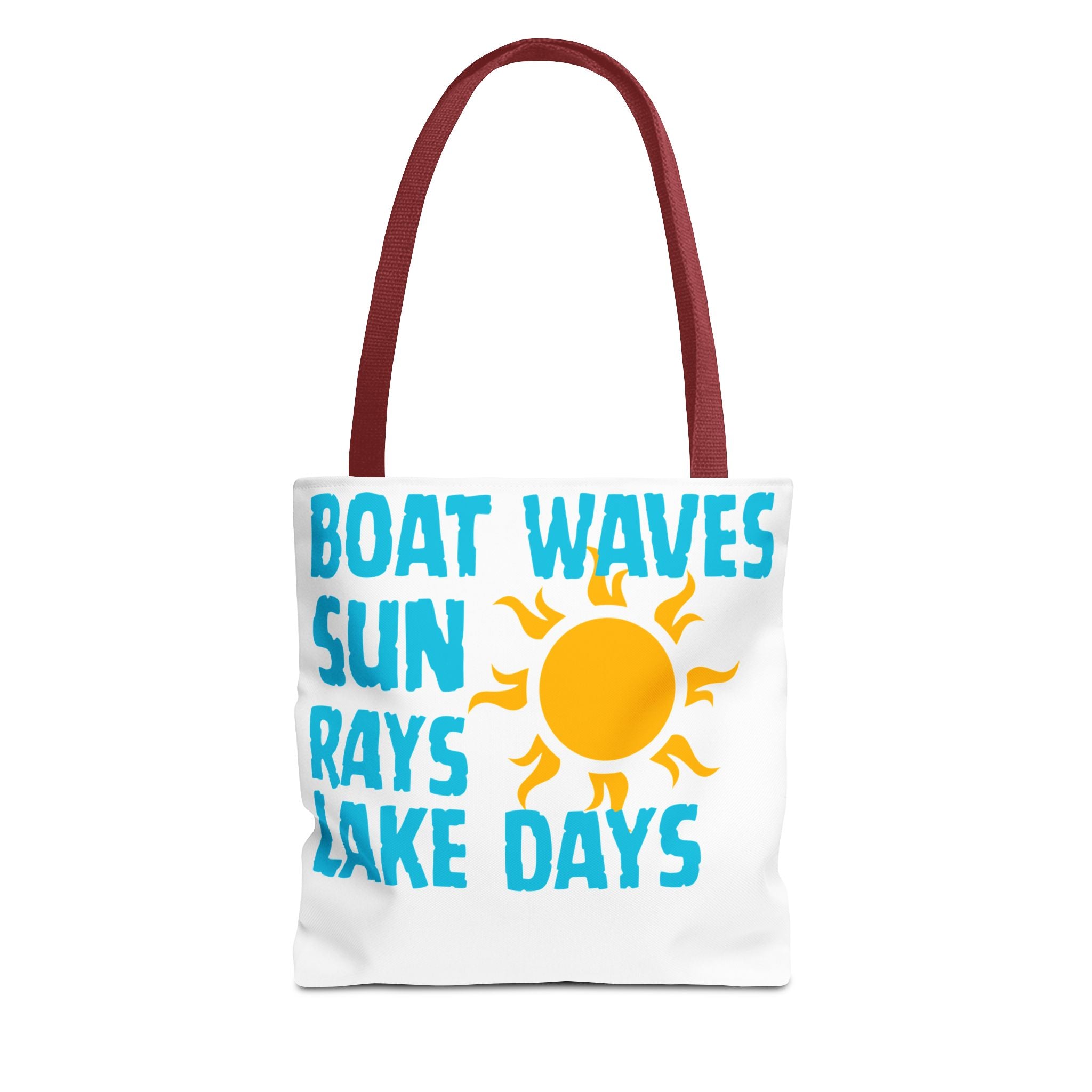 Lake Days Tote Bag — "Boat Waves Sun Rays" Summer Beach Tote