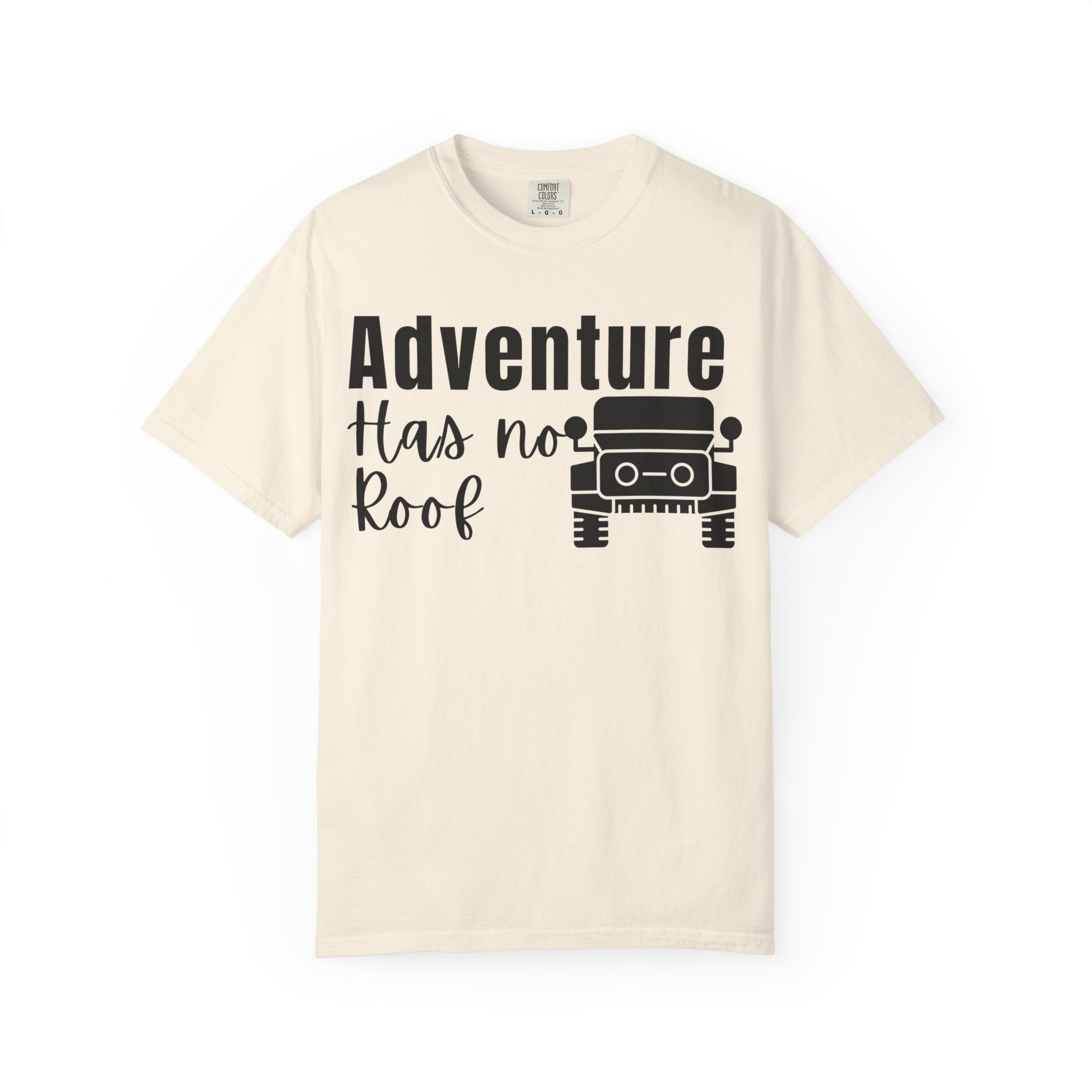 Adventure Has No Roof Tee — Off‑Road Jeep Travel T-Shirt