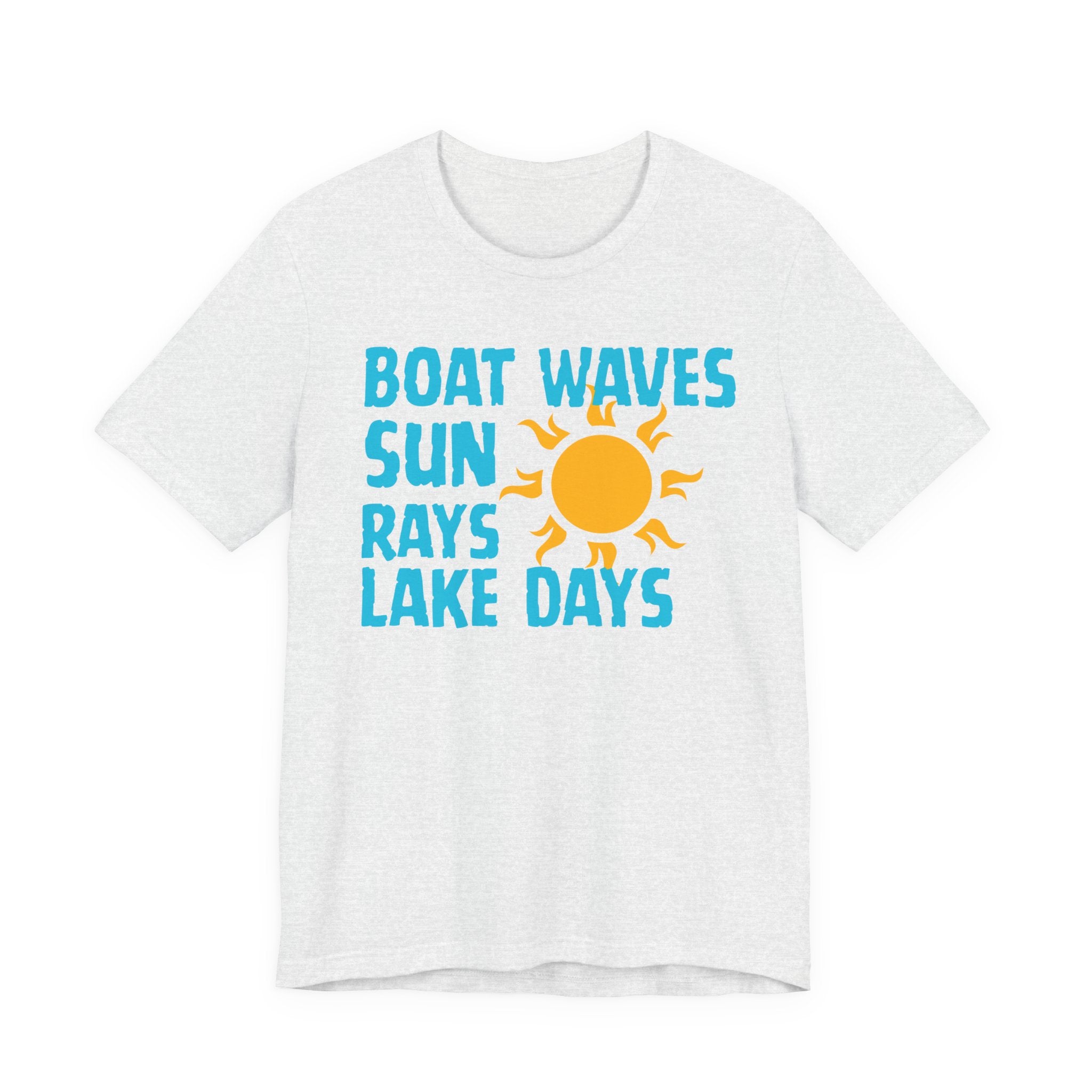 Boat Waves Sun Rays Lake Days T-Shirt — Summer Lake Life Tee