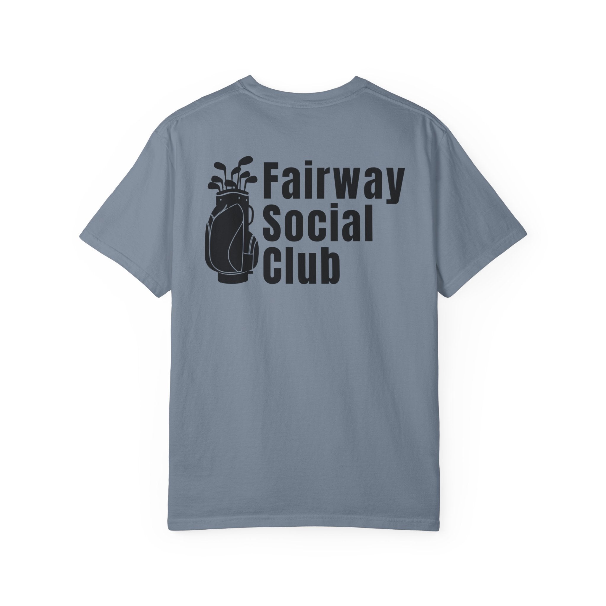 Fairway Social Club Golf T-Shirt — Pocket Logo & Back Graphic