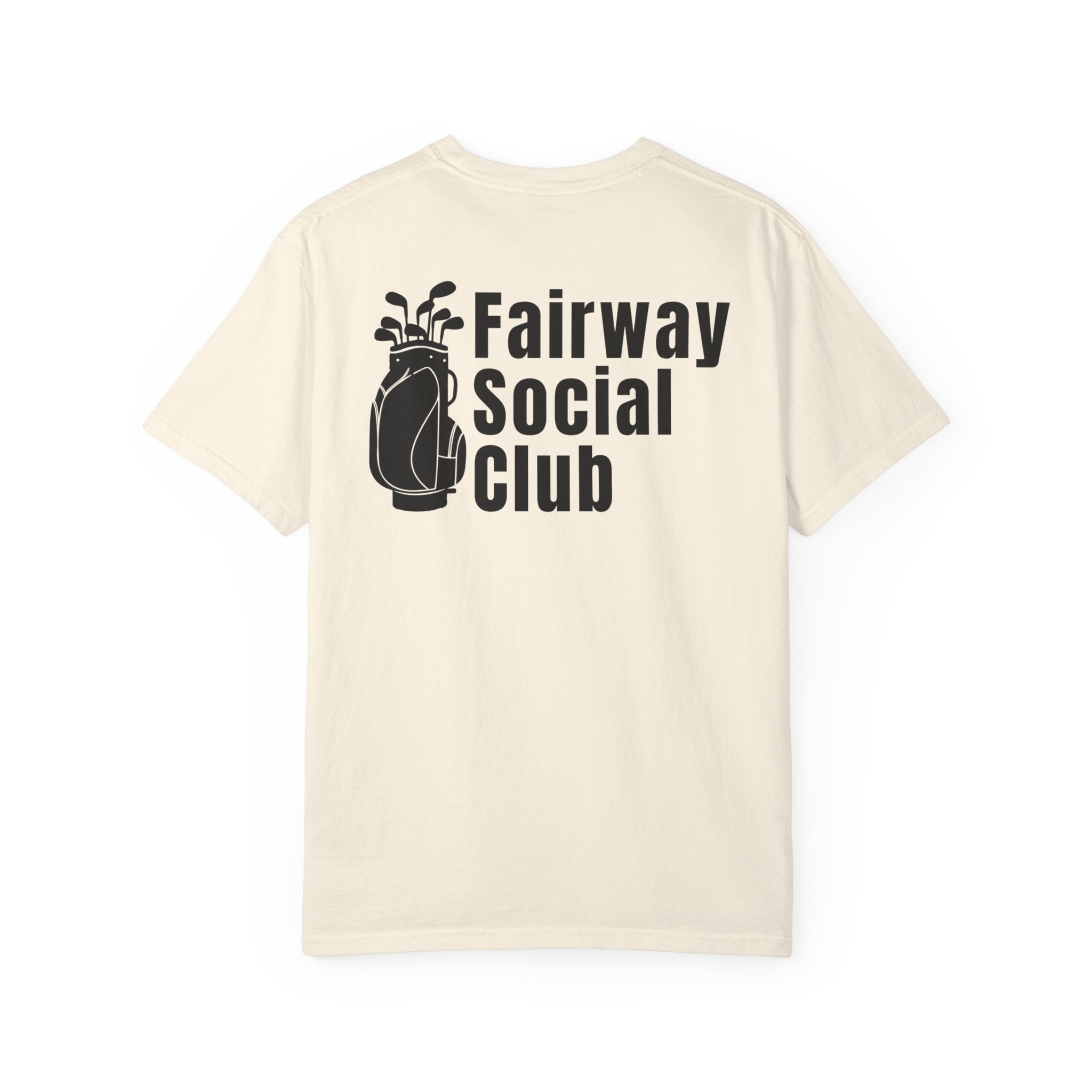 Fairway Social Club Golf T-Shirt — Pocket Logo & Back Graphic