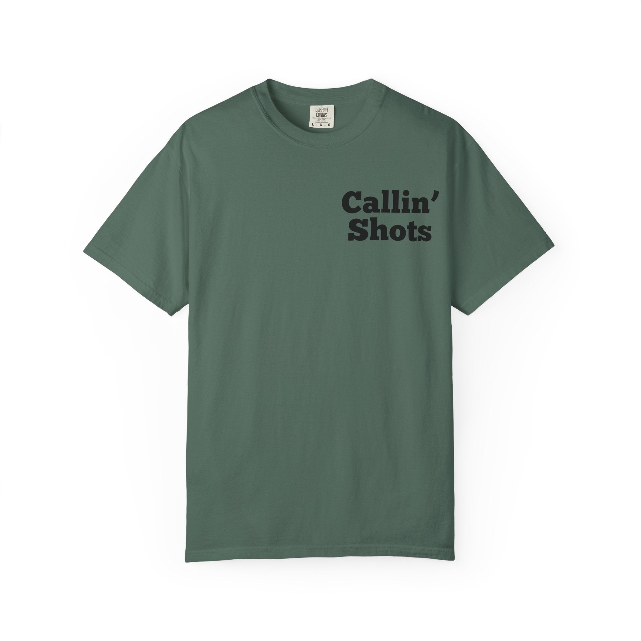 Callin' Shots Turkey T‑Shirt — Funny Turkey Hunting Tee